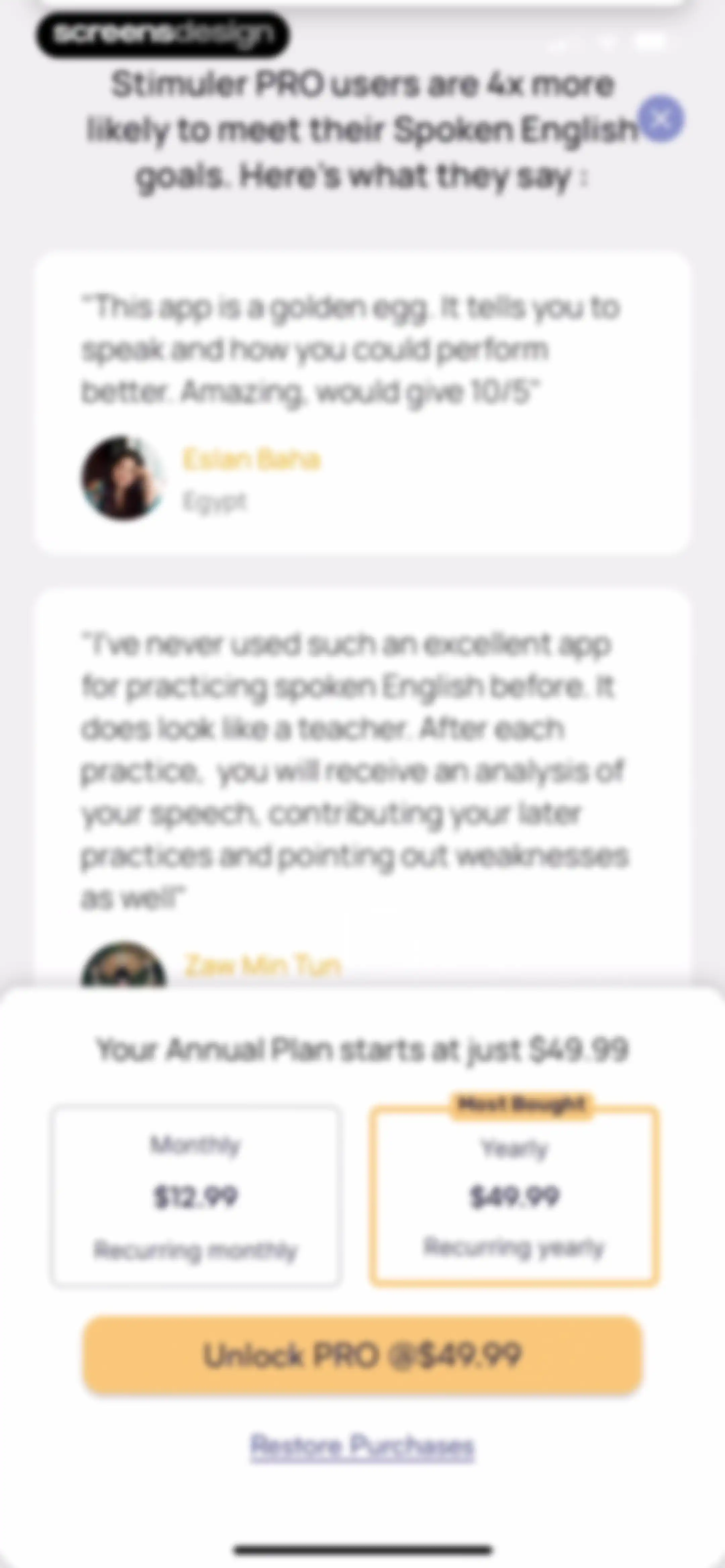 Stimuler- English Speaking App screen 37