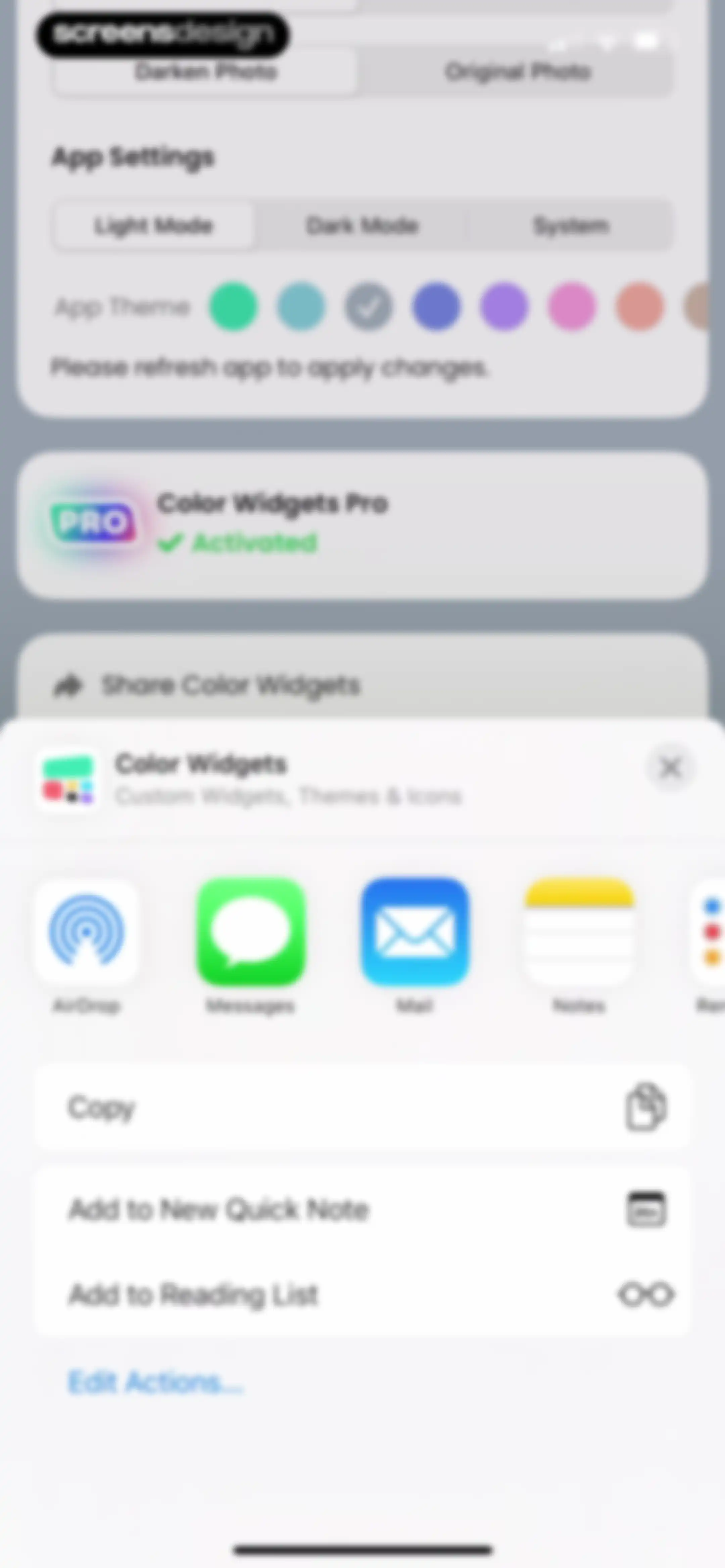 Color Widgets screen 92