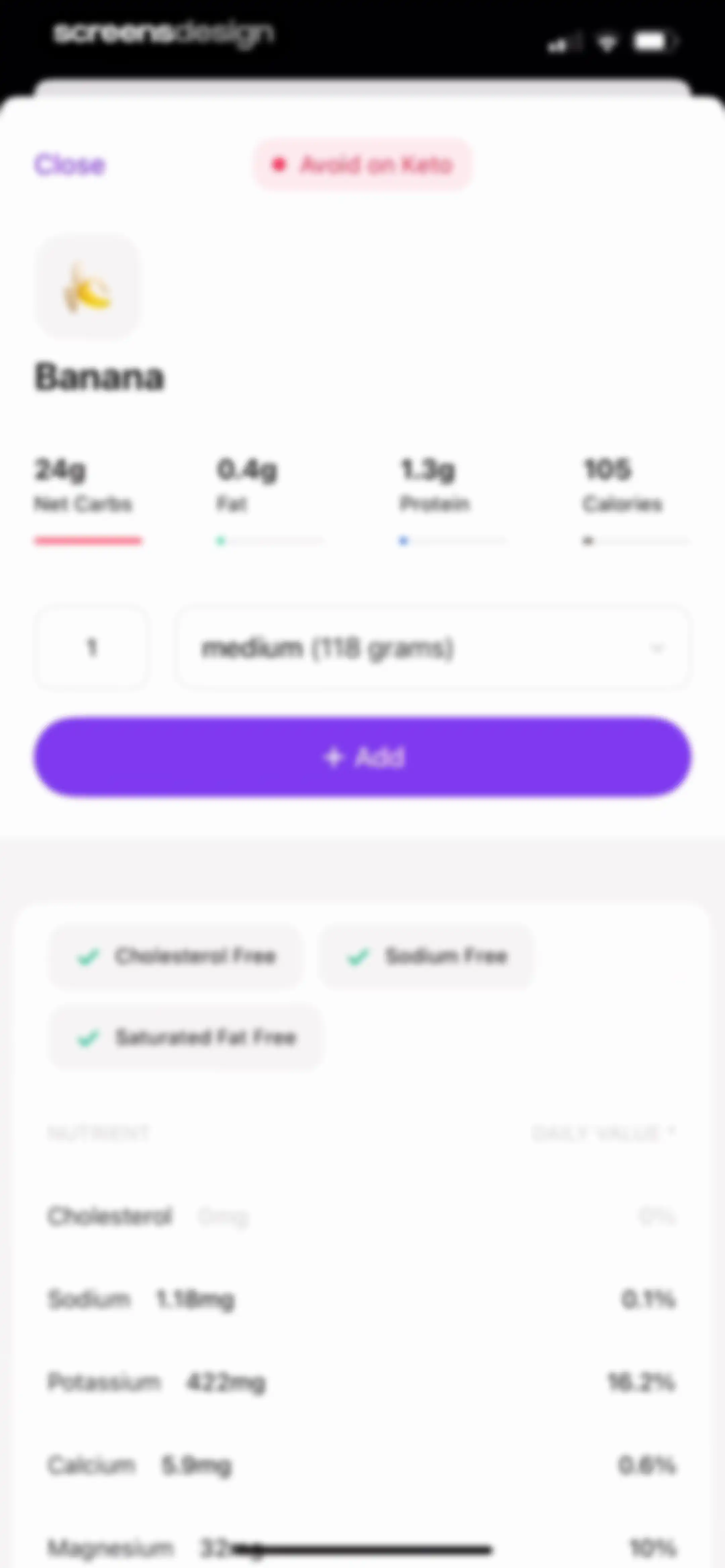 Keto Diet App － Carb Tracker screen 165