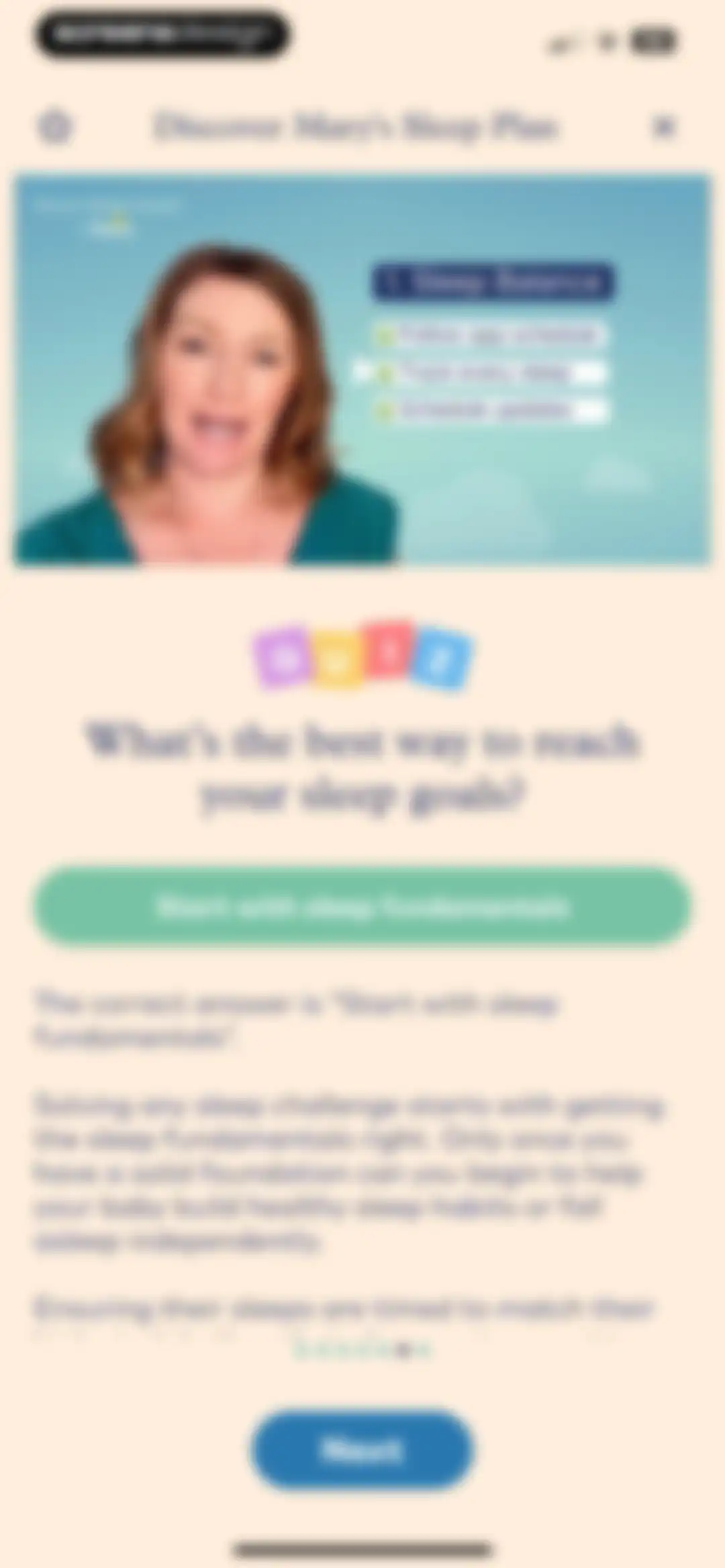 Smart Sleep Coach by Pampers™ screen 53