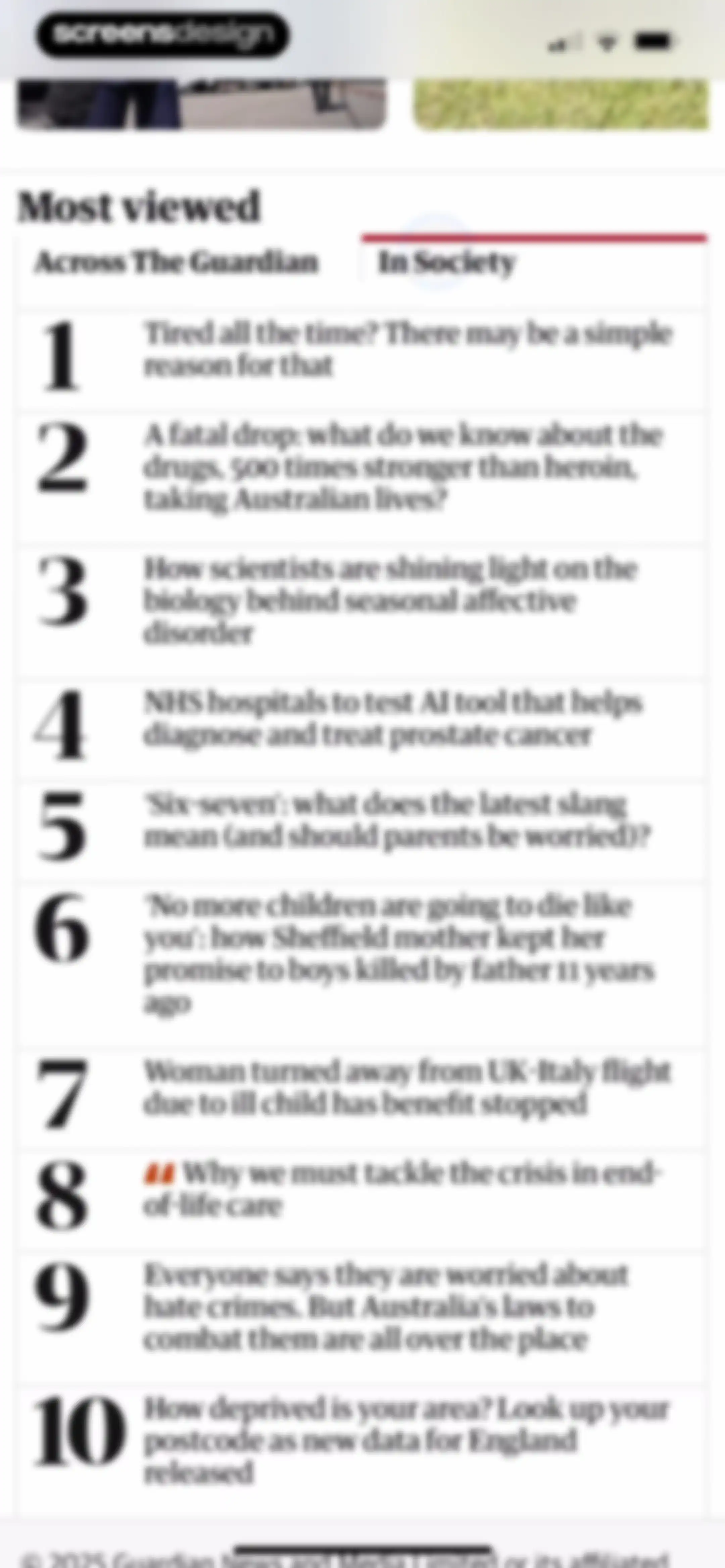 The Guardian - US & World News screen 18