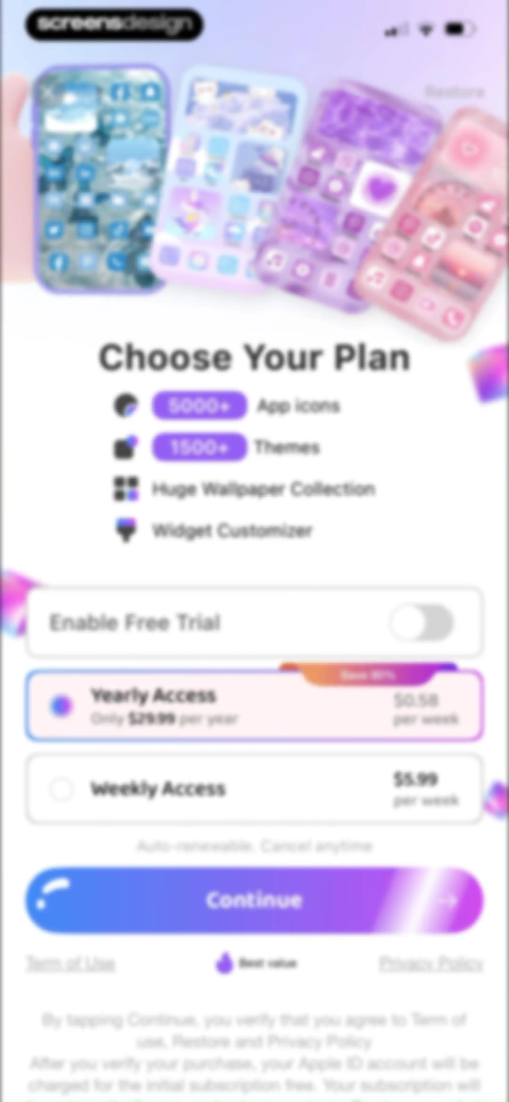 Themie: Wallpapers & Theme screen 10