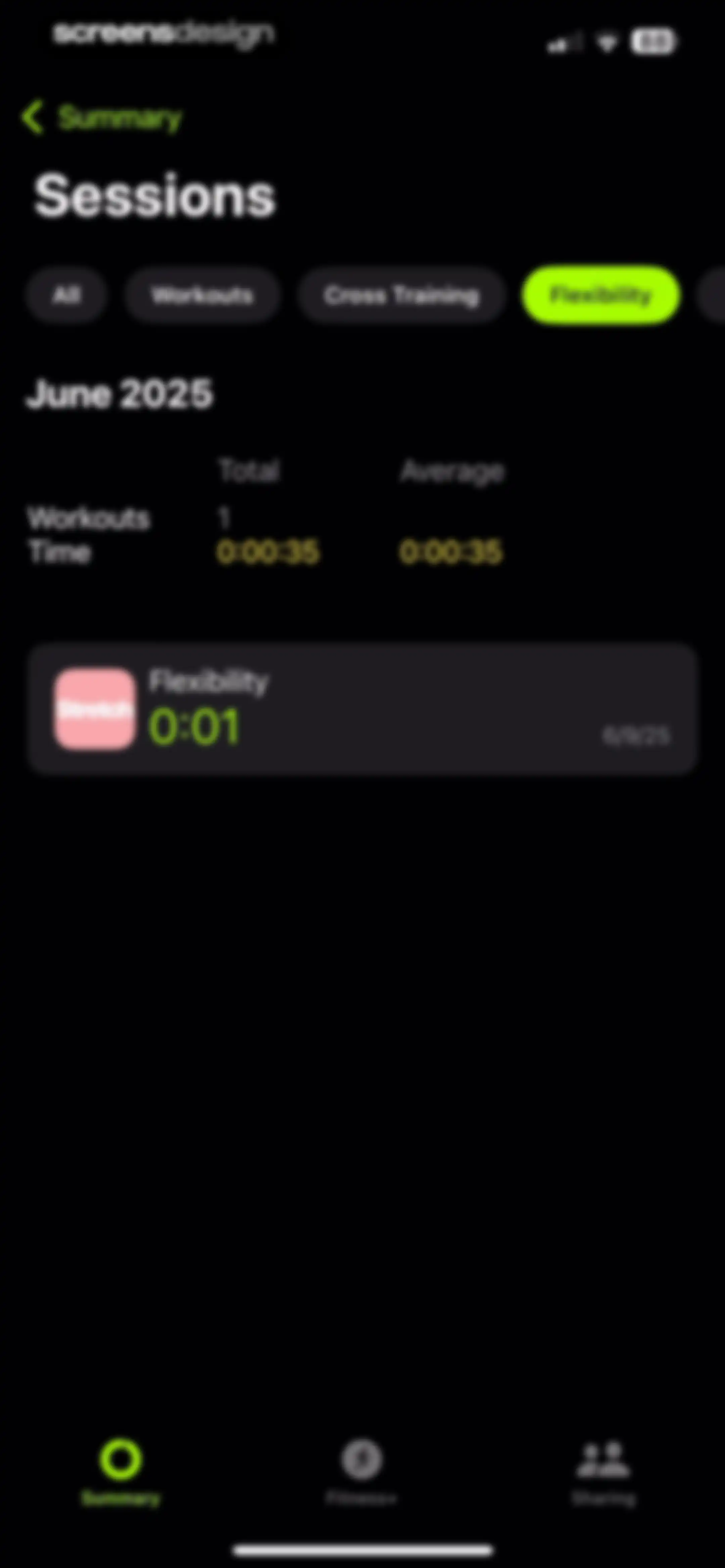Apple Fitness screen 46