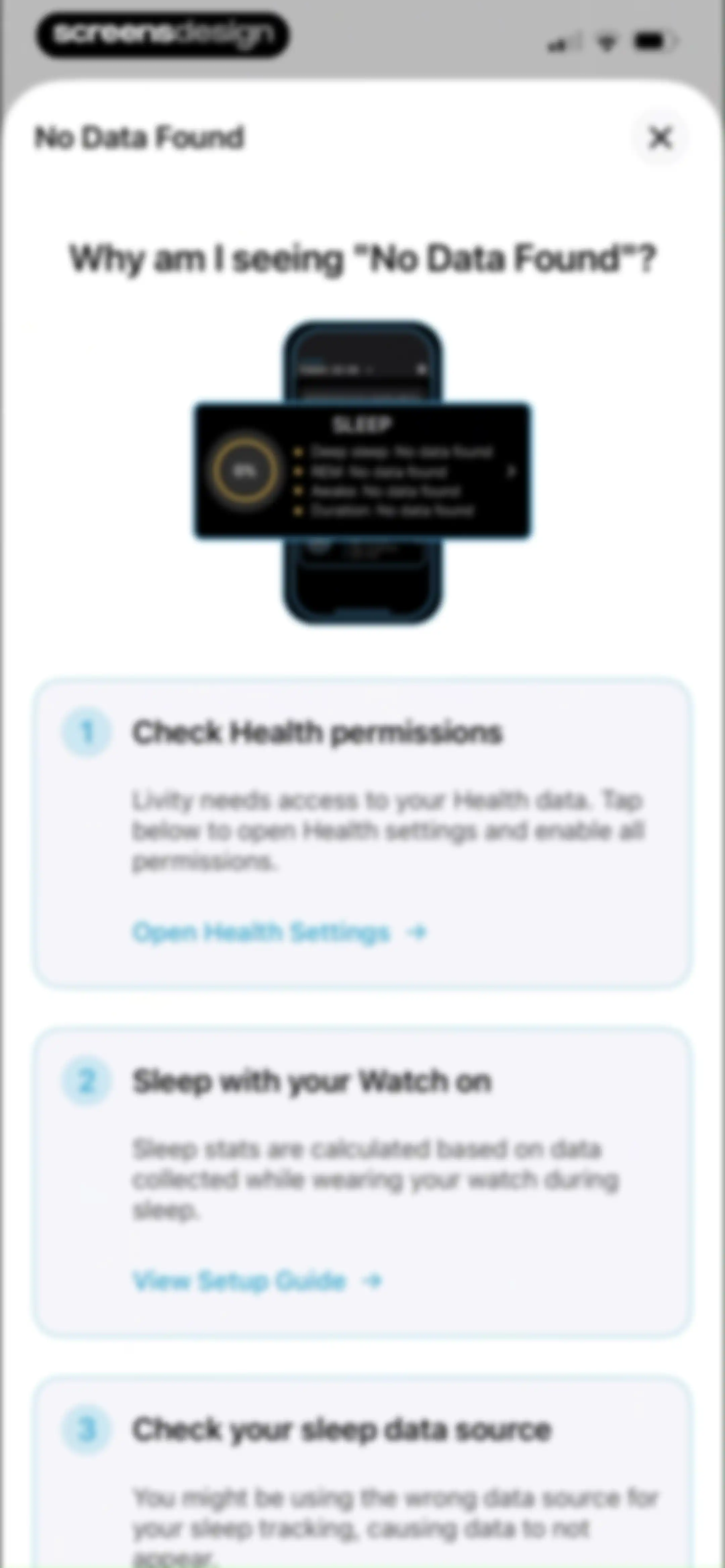 Livity: Sleep & Health Tracker screen 36