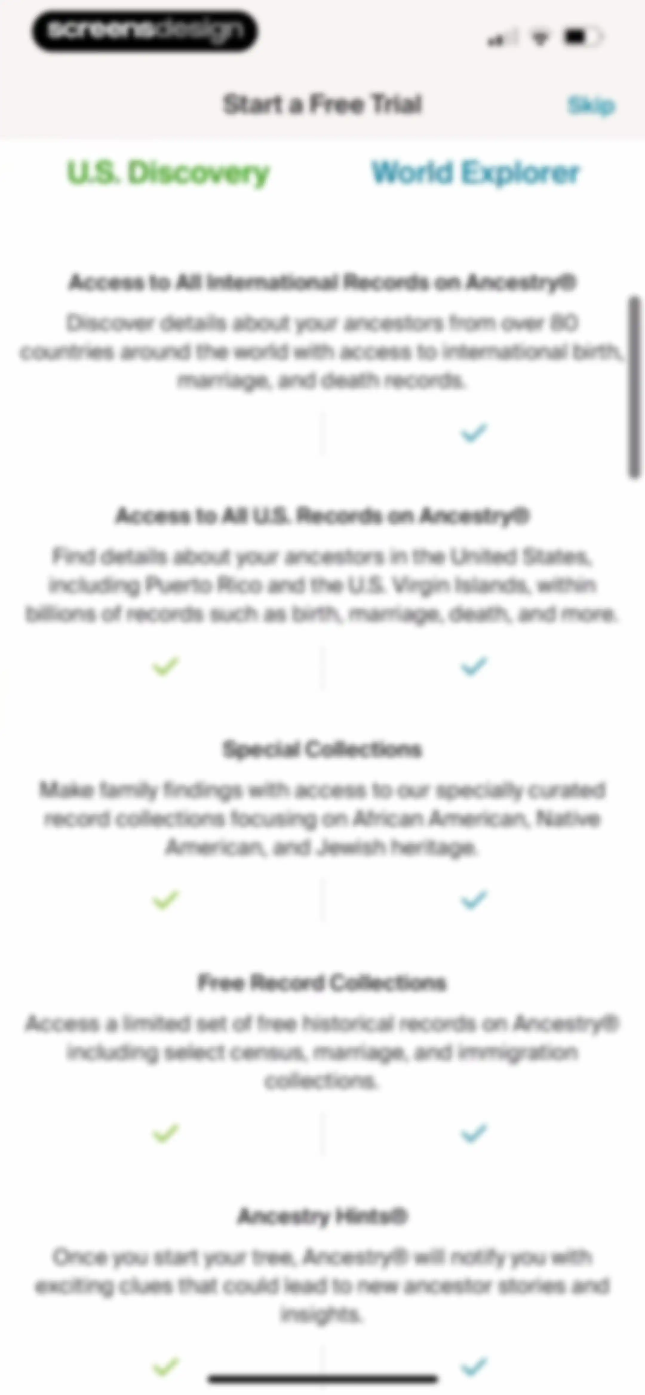 Ancestry: Family History & DNA screen 15