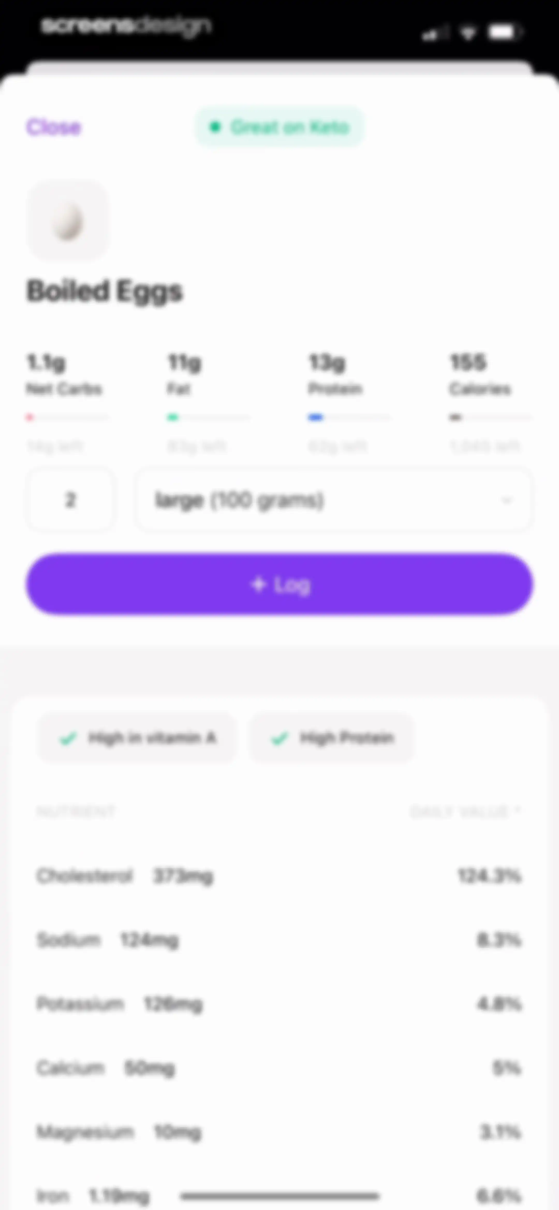 Keto Diet App － Carb Tracker screen 81