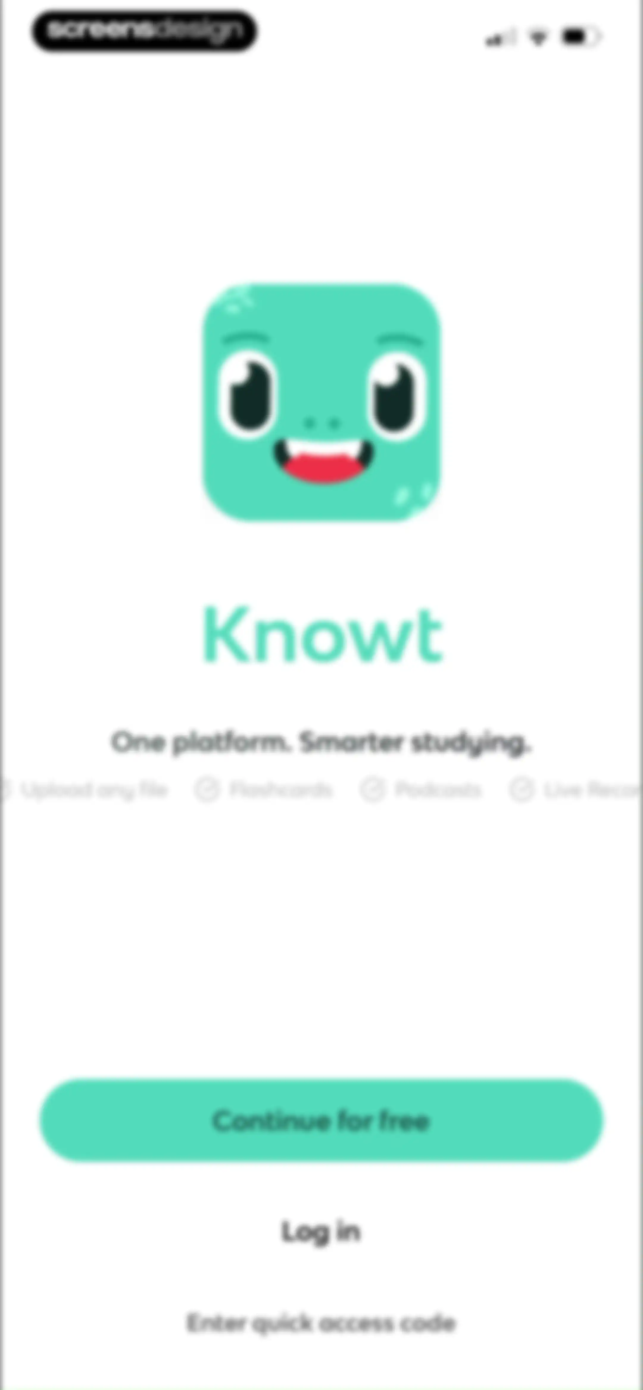 Knowt: AI Flashcards & Notes screen 2