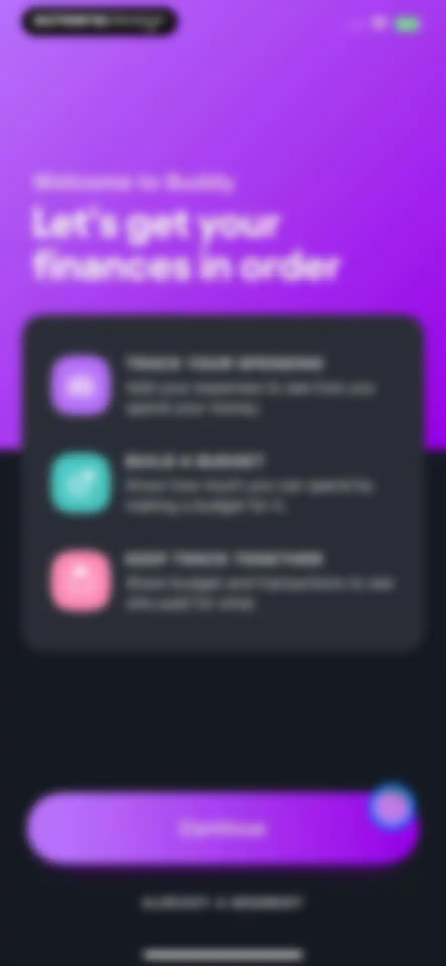 Buddy: Budget Planner App screen 2