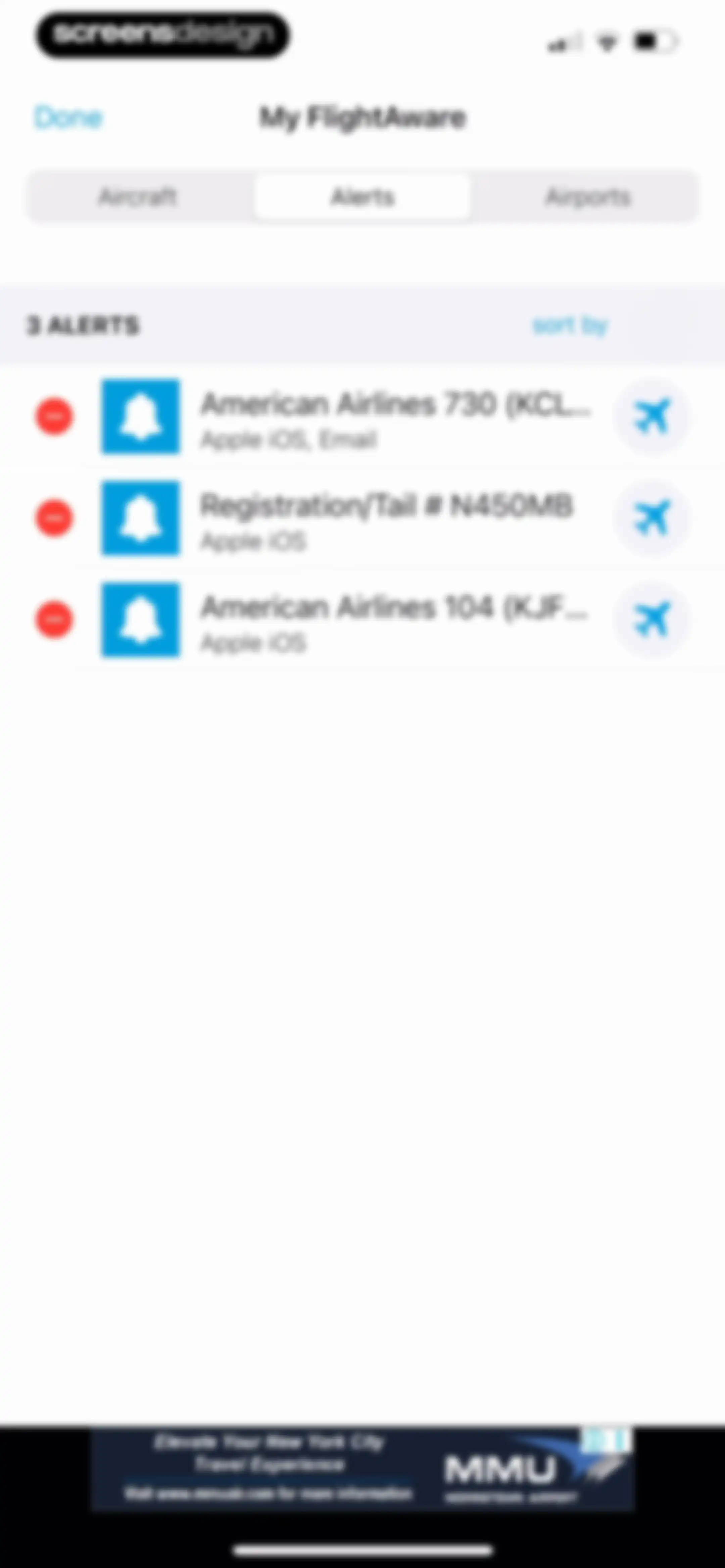 FlightAware Flight Tracker screen 79