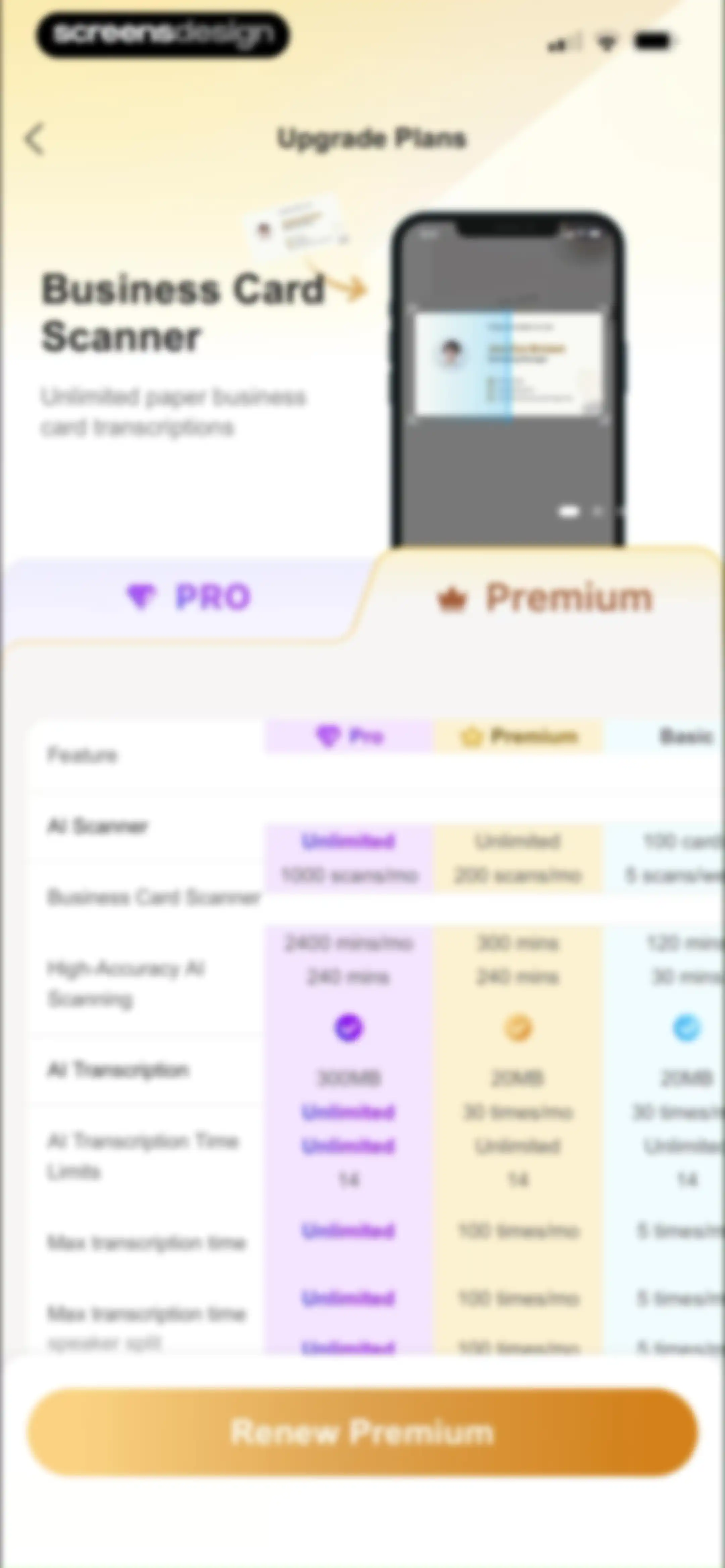 CamCard AI Business Assistant screen 102