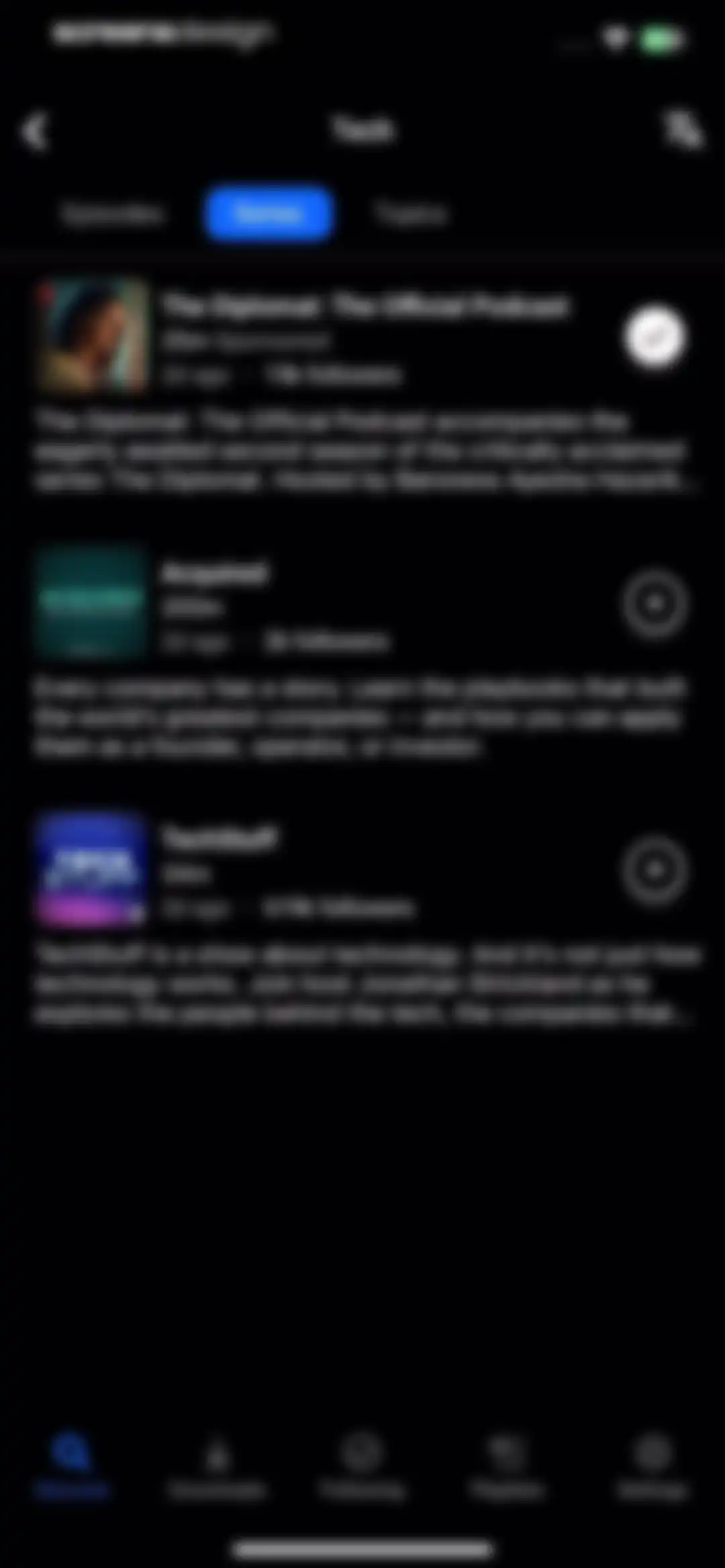Breaker—The social podcast app screen 58