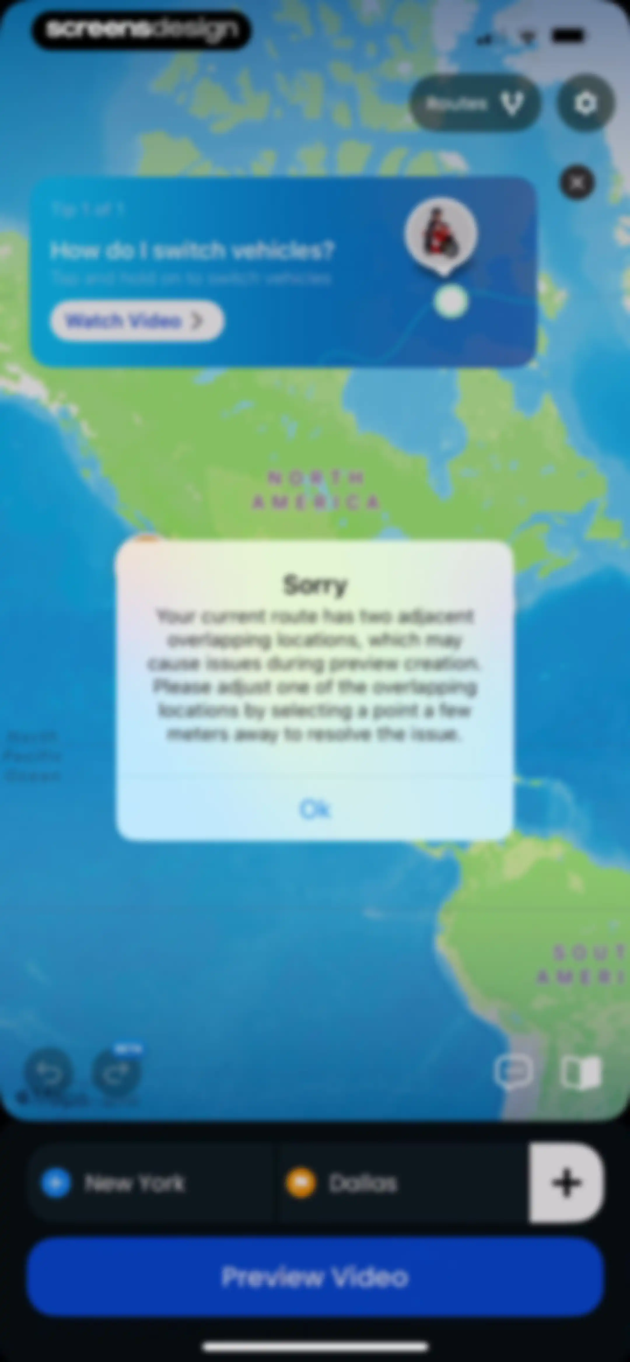 TravelAnimator: Journey Route screen 71