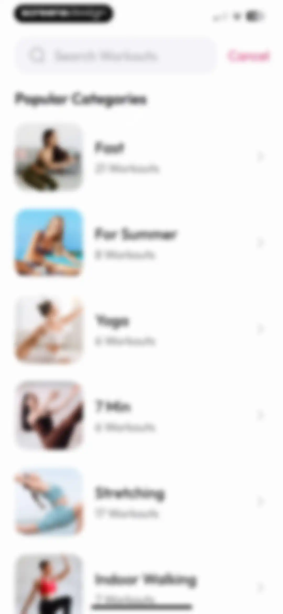 Workout for Women: Fit at Home screen 125