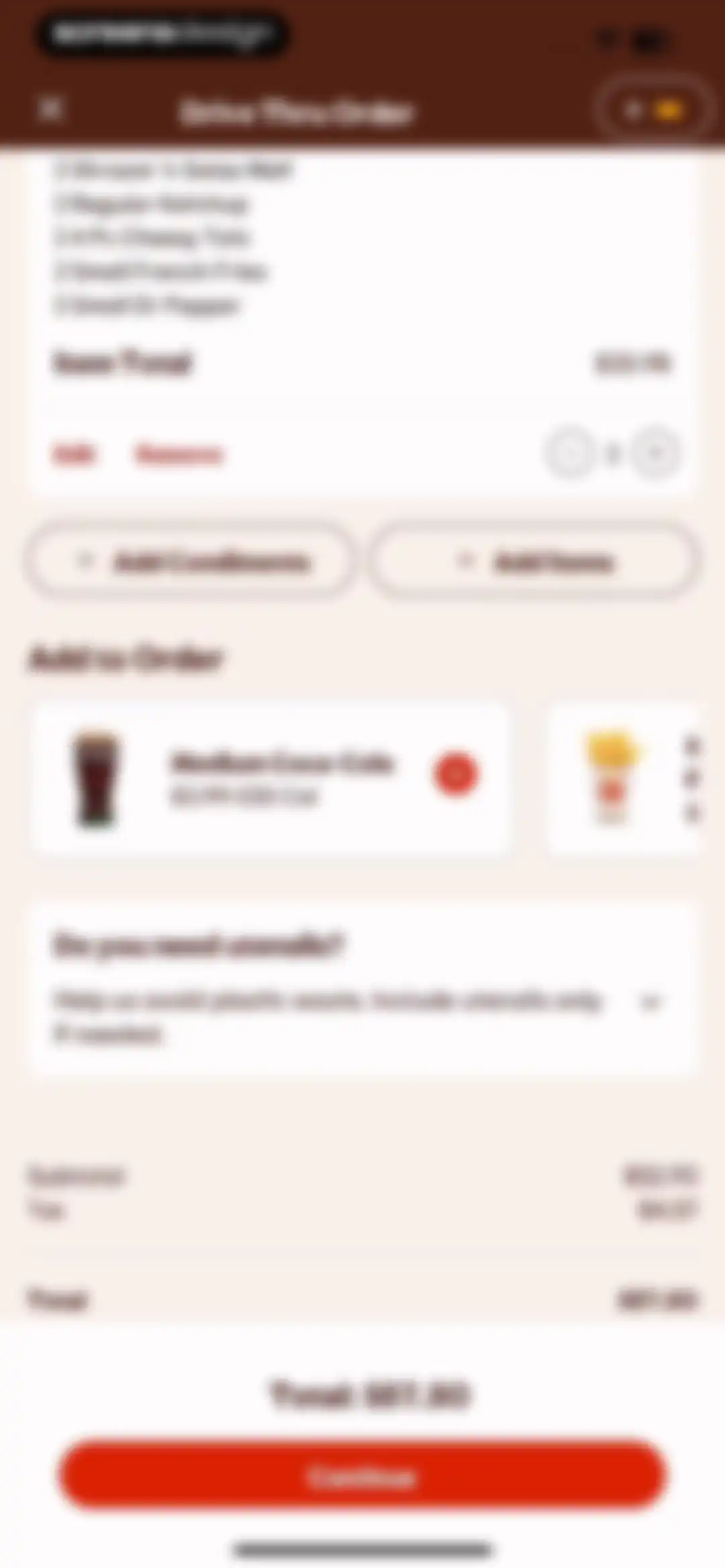 BURGER KING® App screen 50