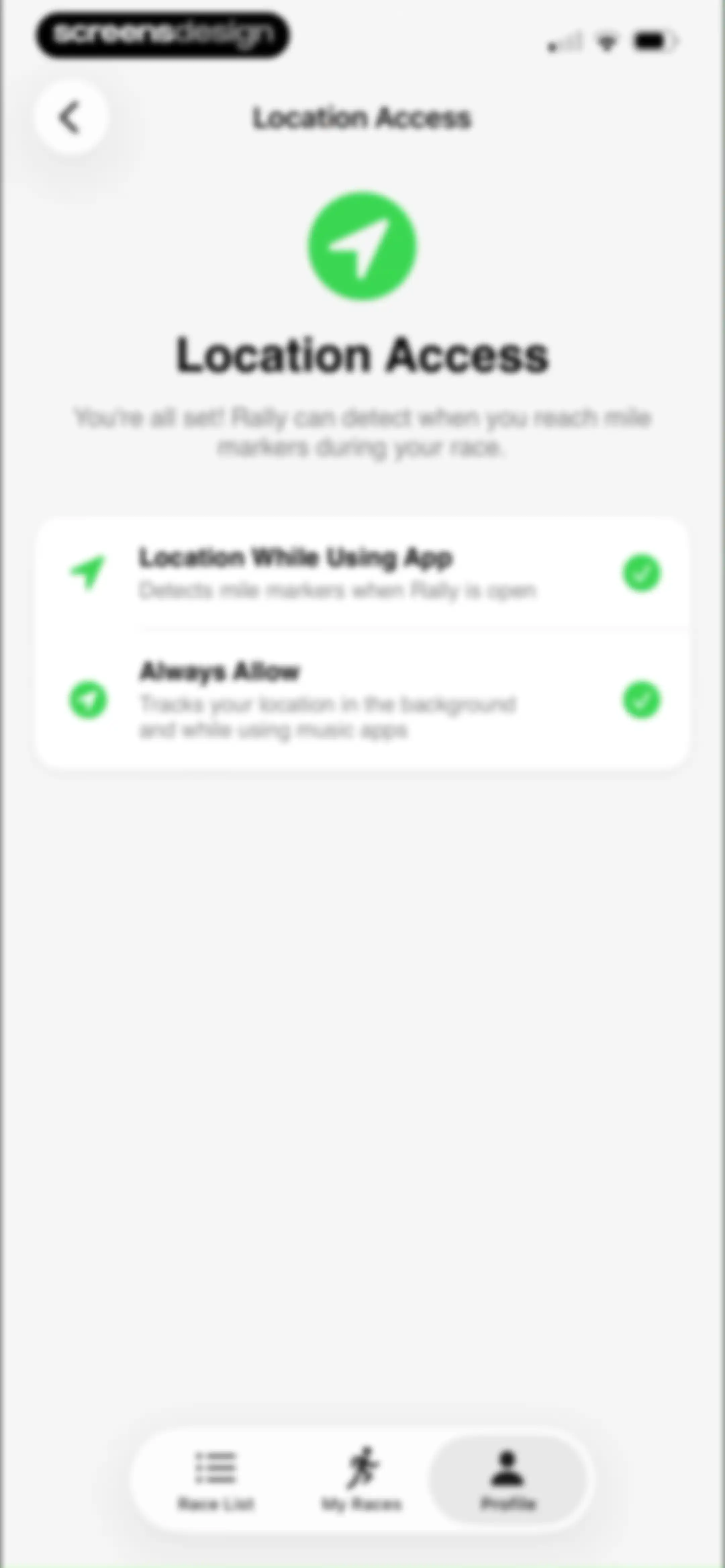 Rally: Voice Notes on Race Day screen 50