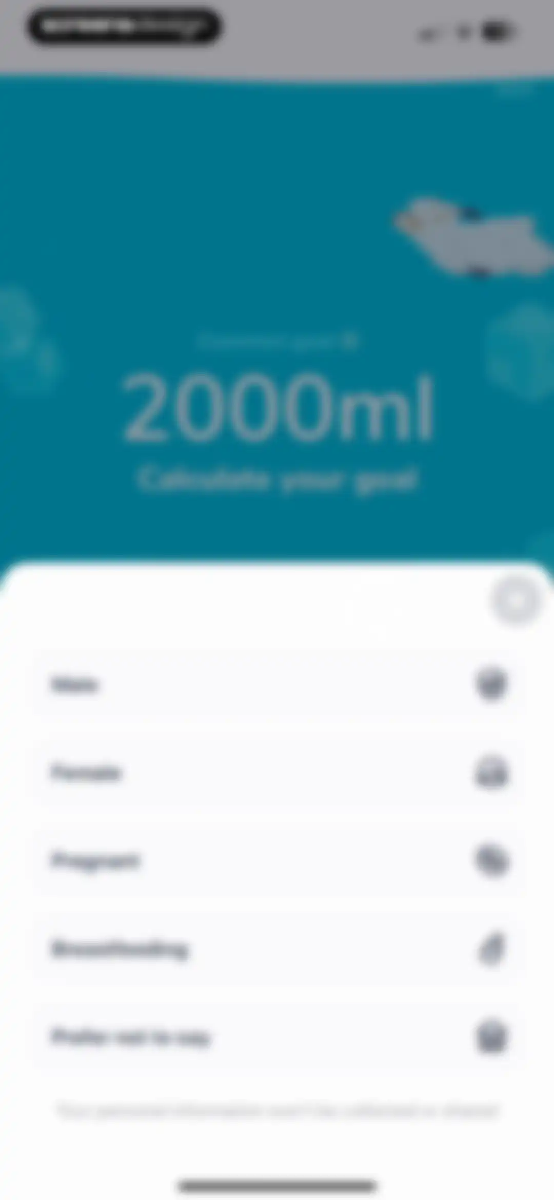 Water tracker Waterllama screen 12