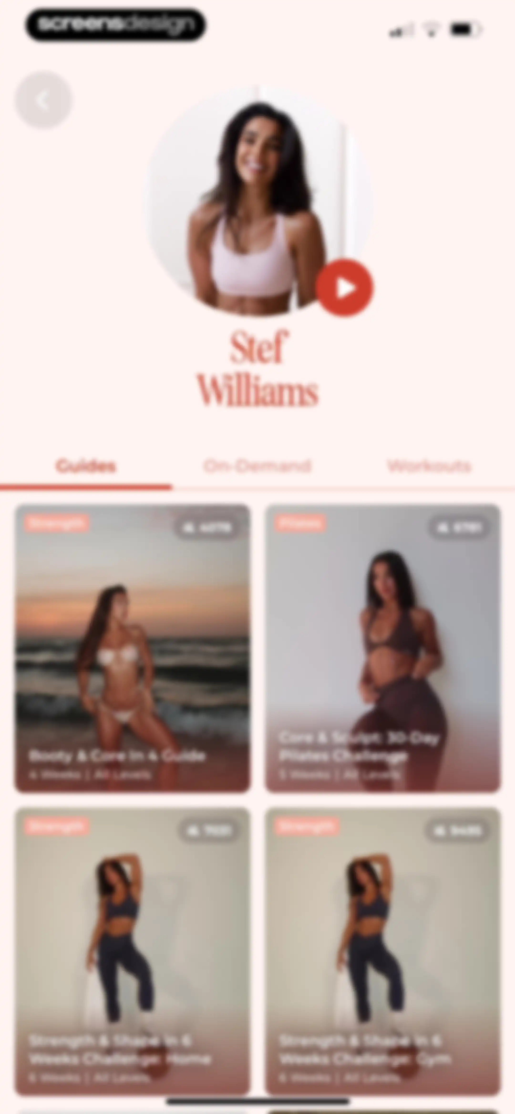 WeGLOW: Home Workout for Women screen 120
