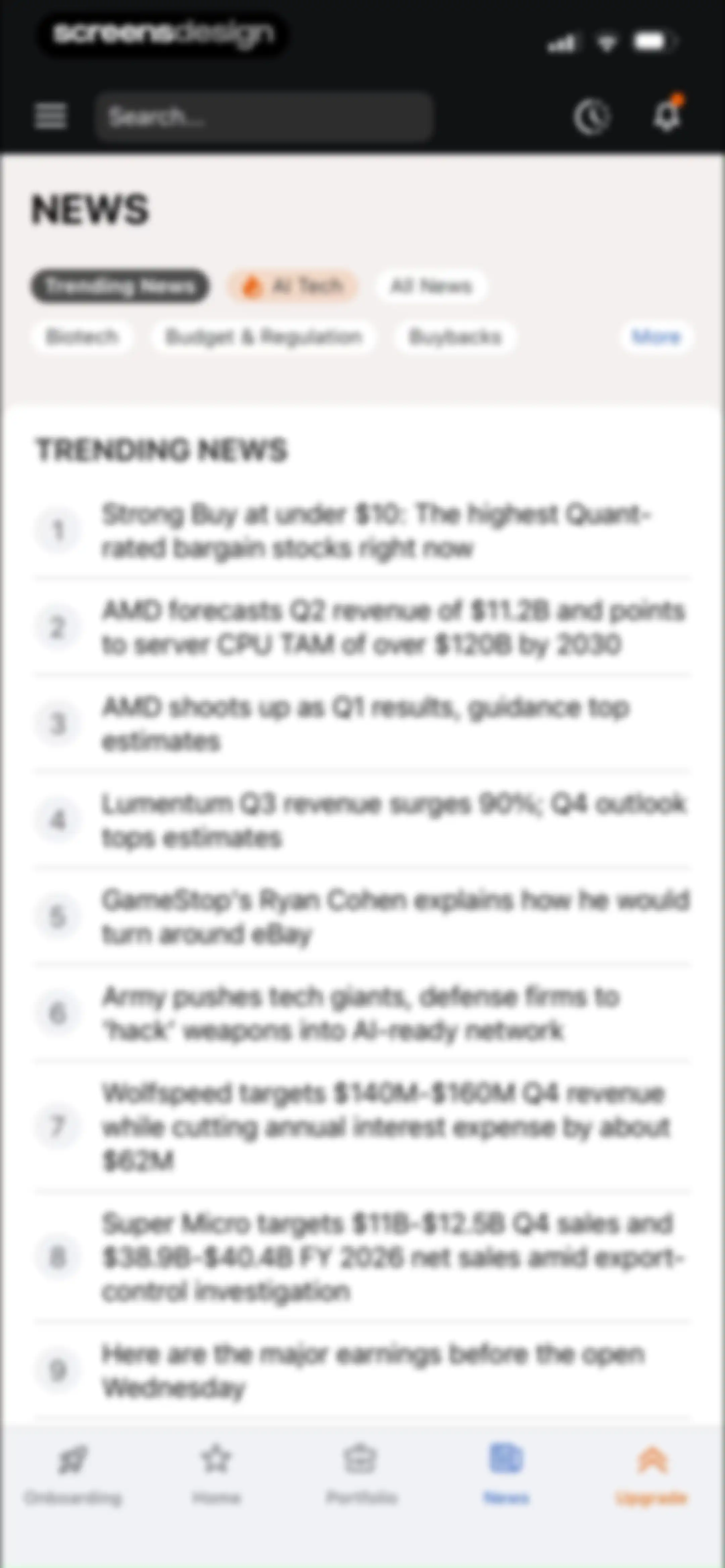 Seeking Alpha: News & Analysis screen 88