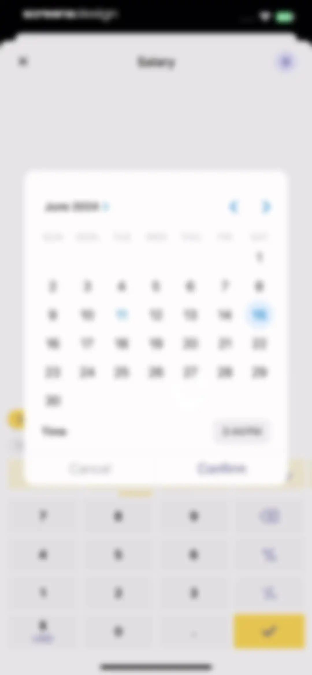 Budget app - spending tracker screen 23