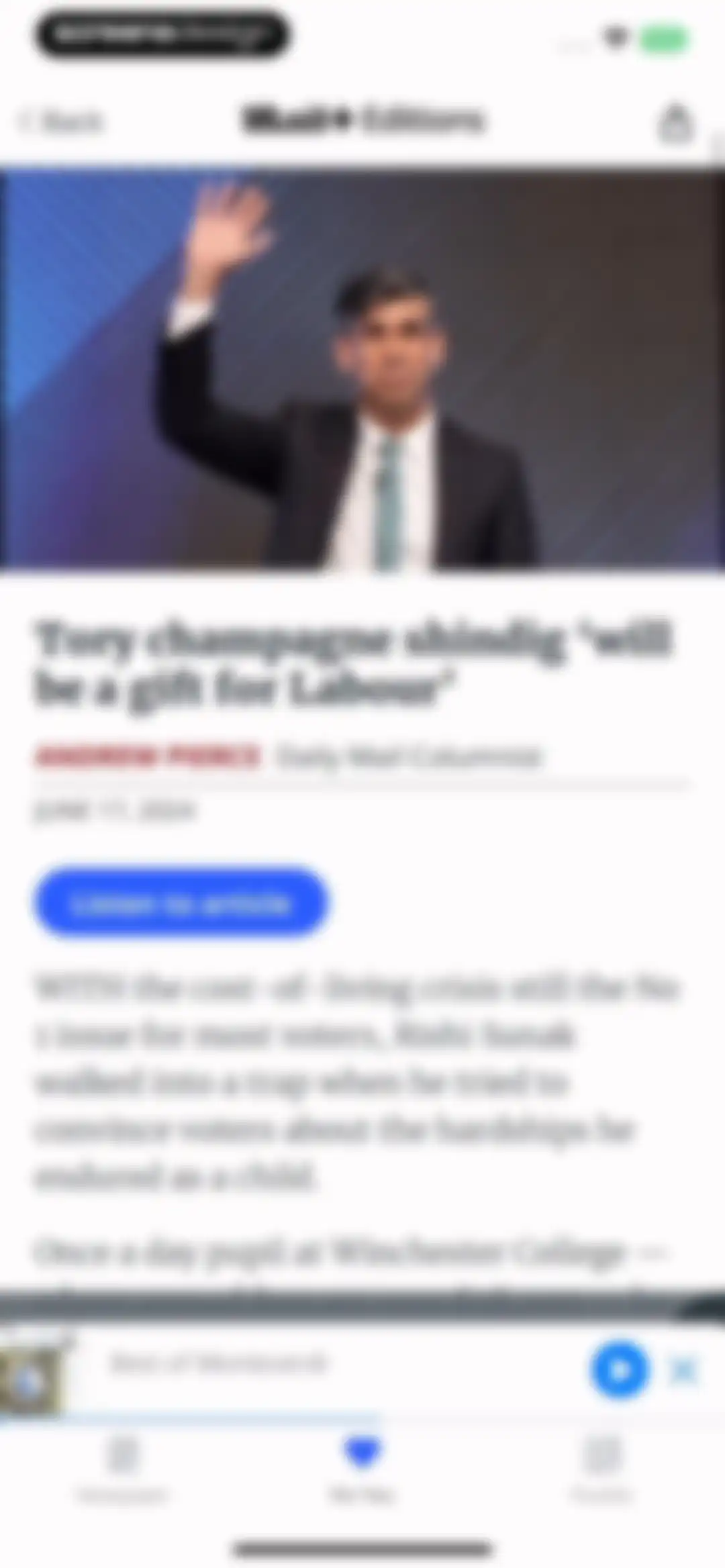 Daily Mail Newspaper screen 37