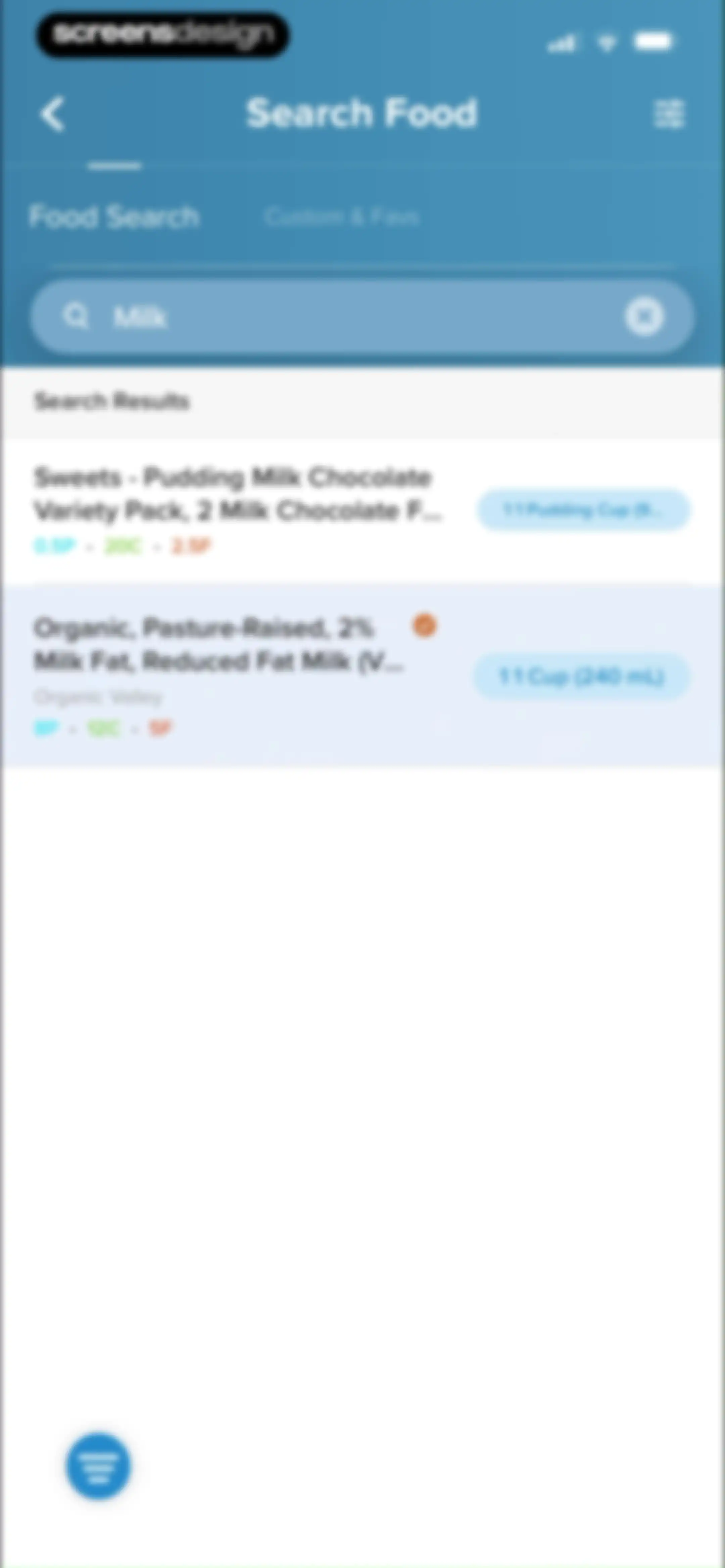 My Macros+ | Macro Tracker screen 74
