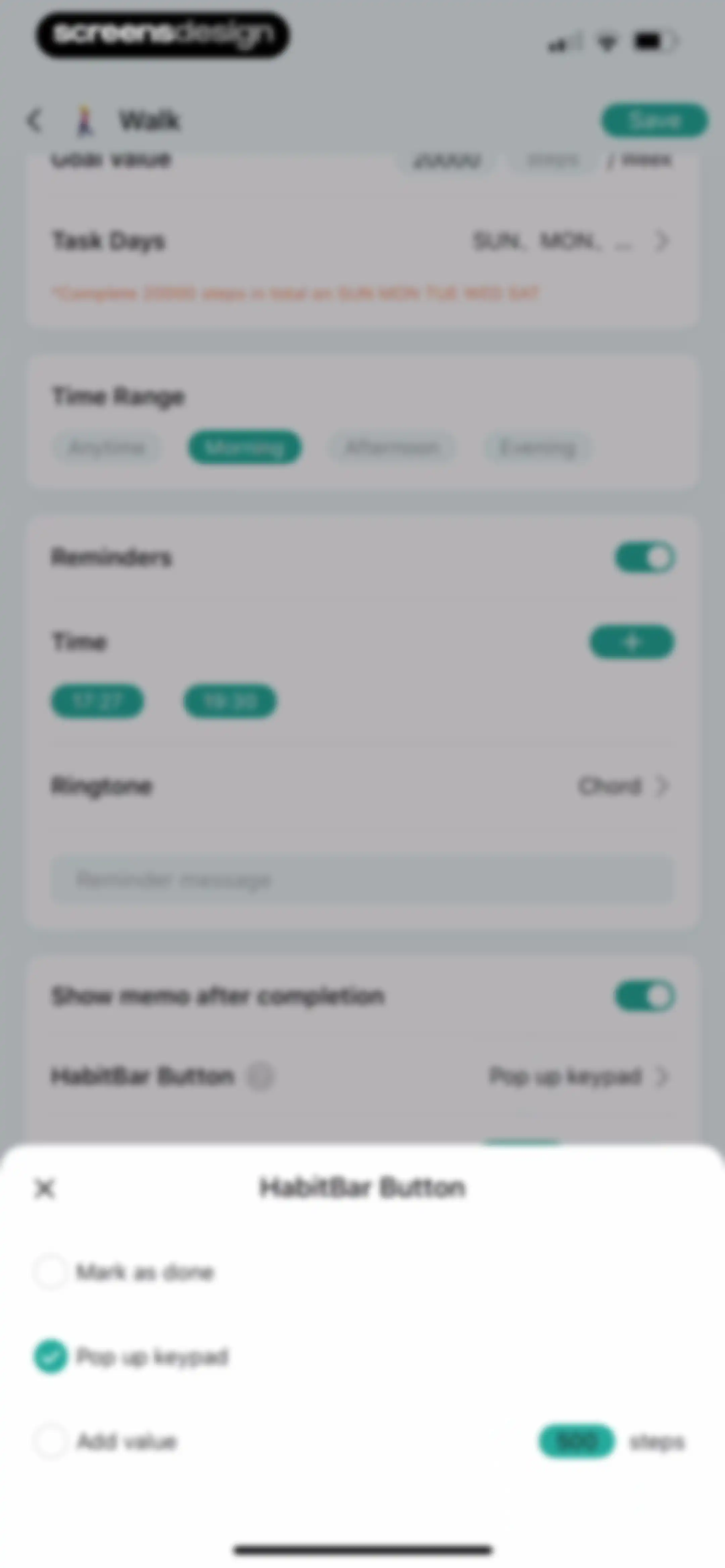 Habit Tracker screen 50