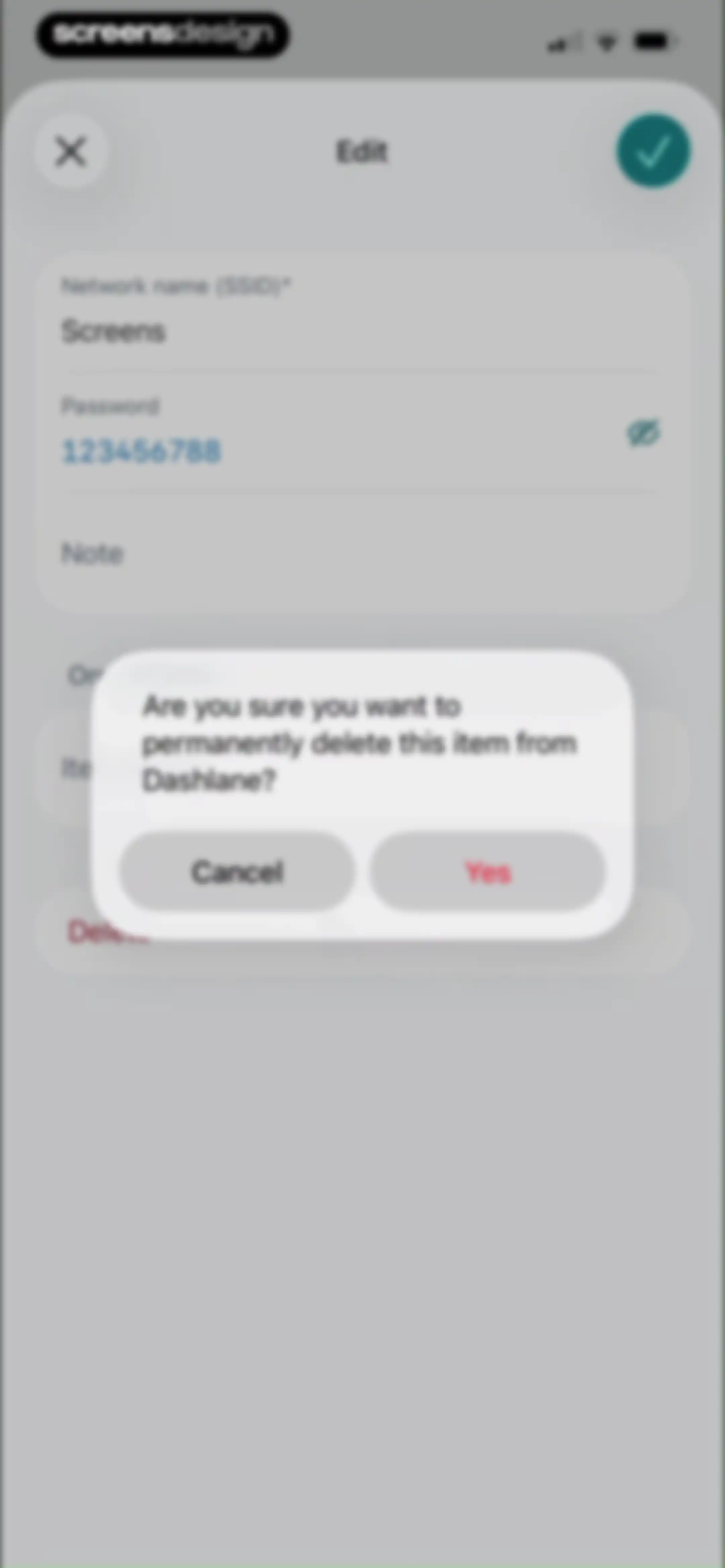 Dashlane Password Manager screen 61