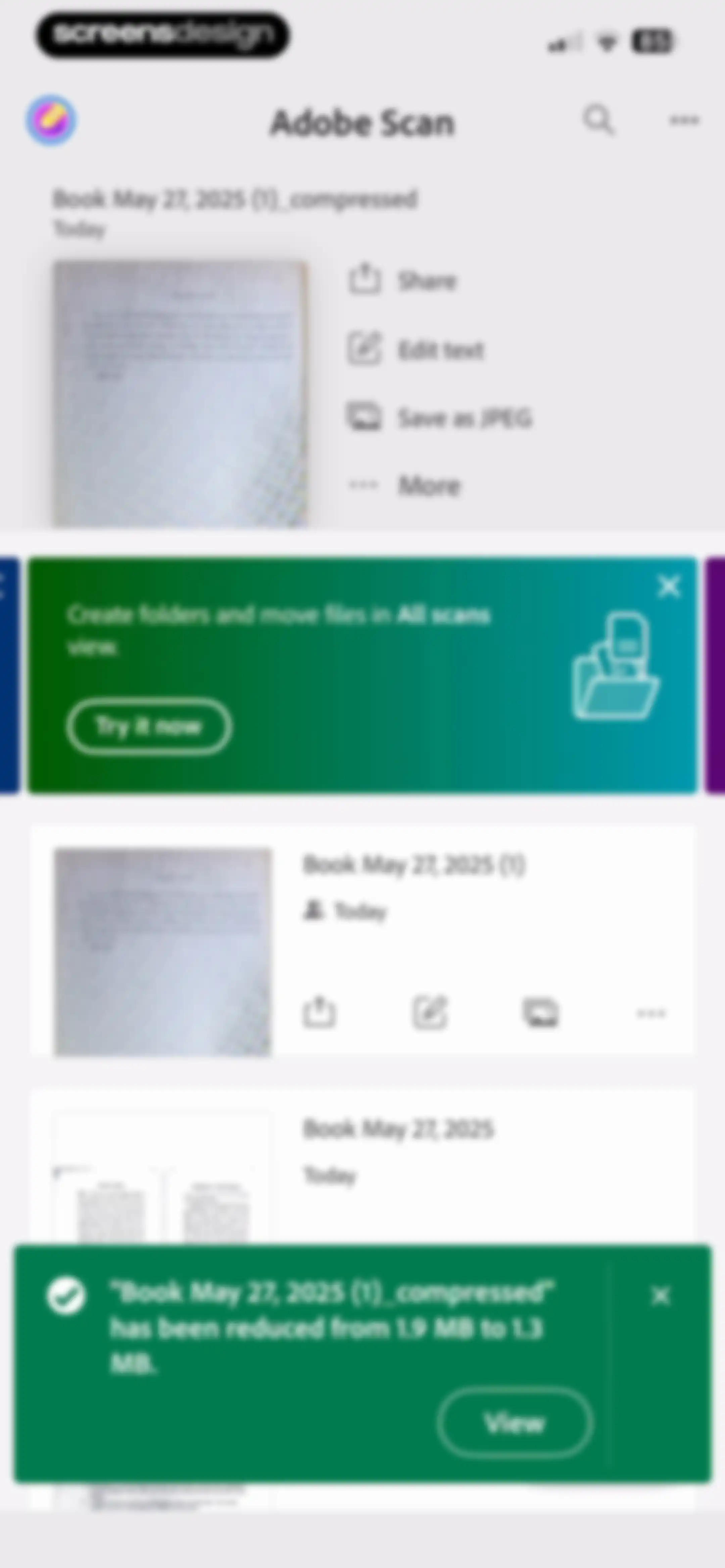 Adobe Scan: PDF & OCR Scanner screen 97