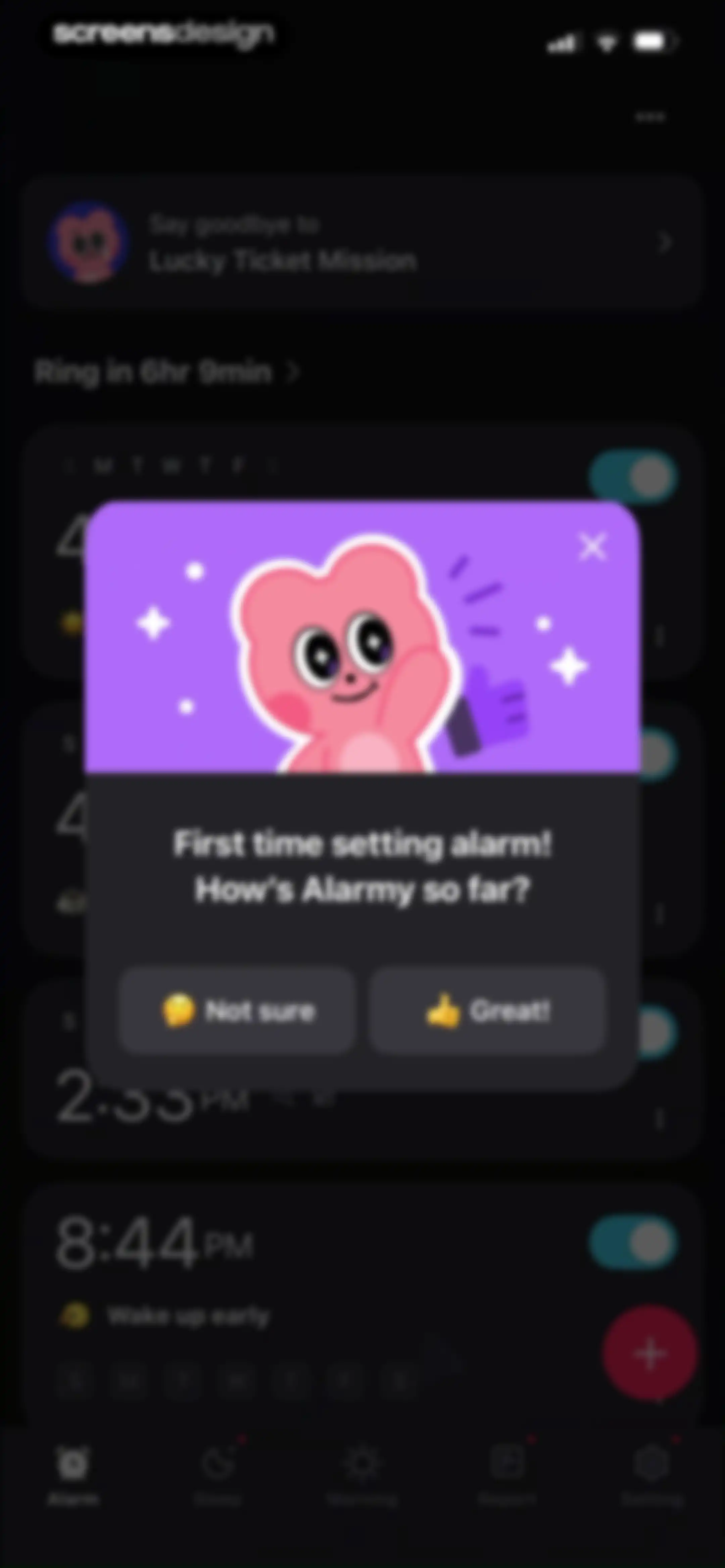 Alarmy - Loud alarm clock screen 54
