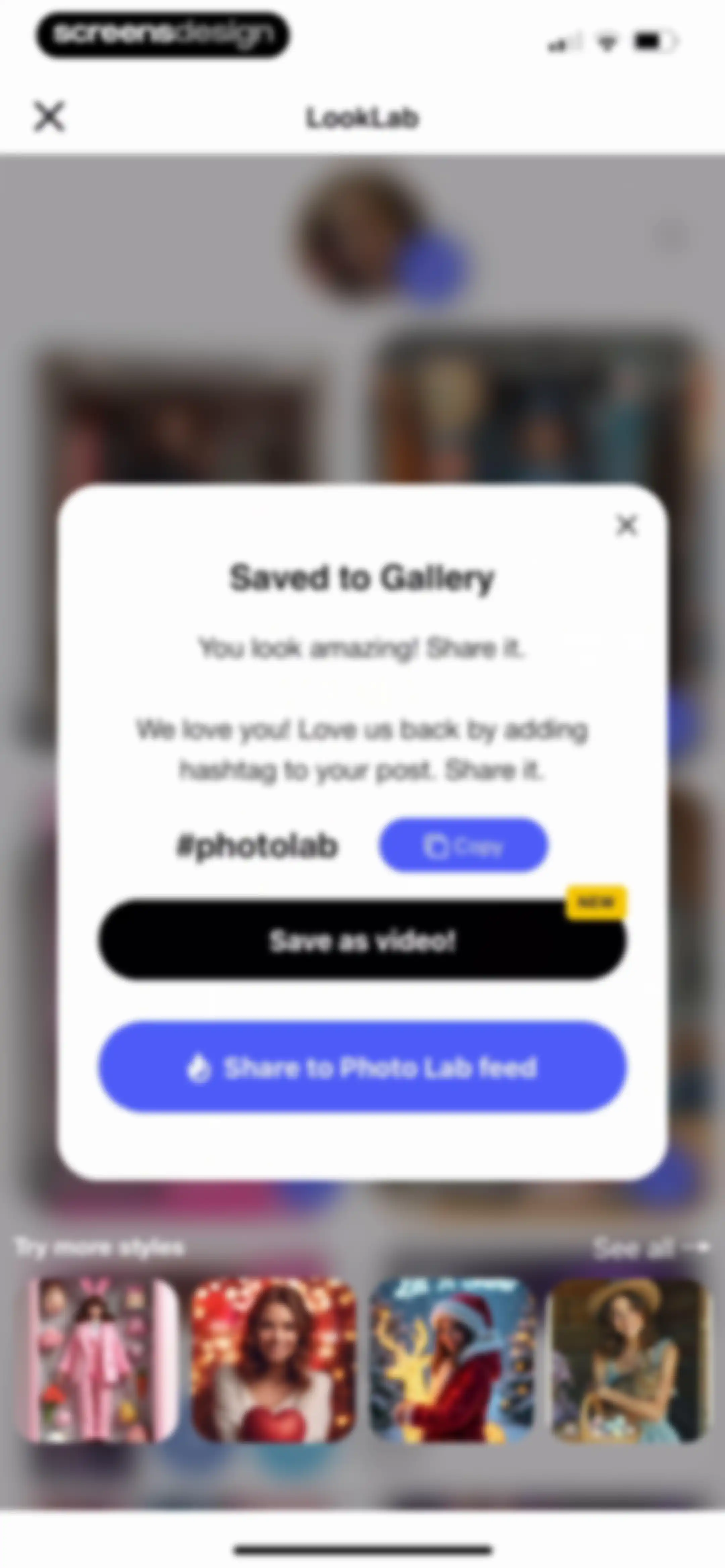 Photo Lab — AI Image Editor screen 89