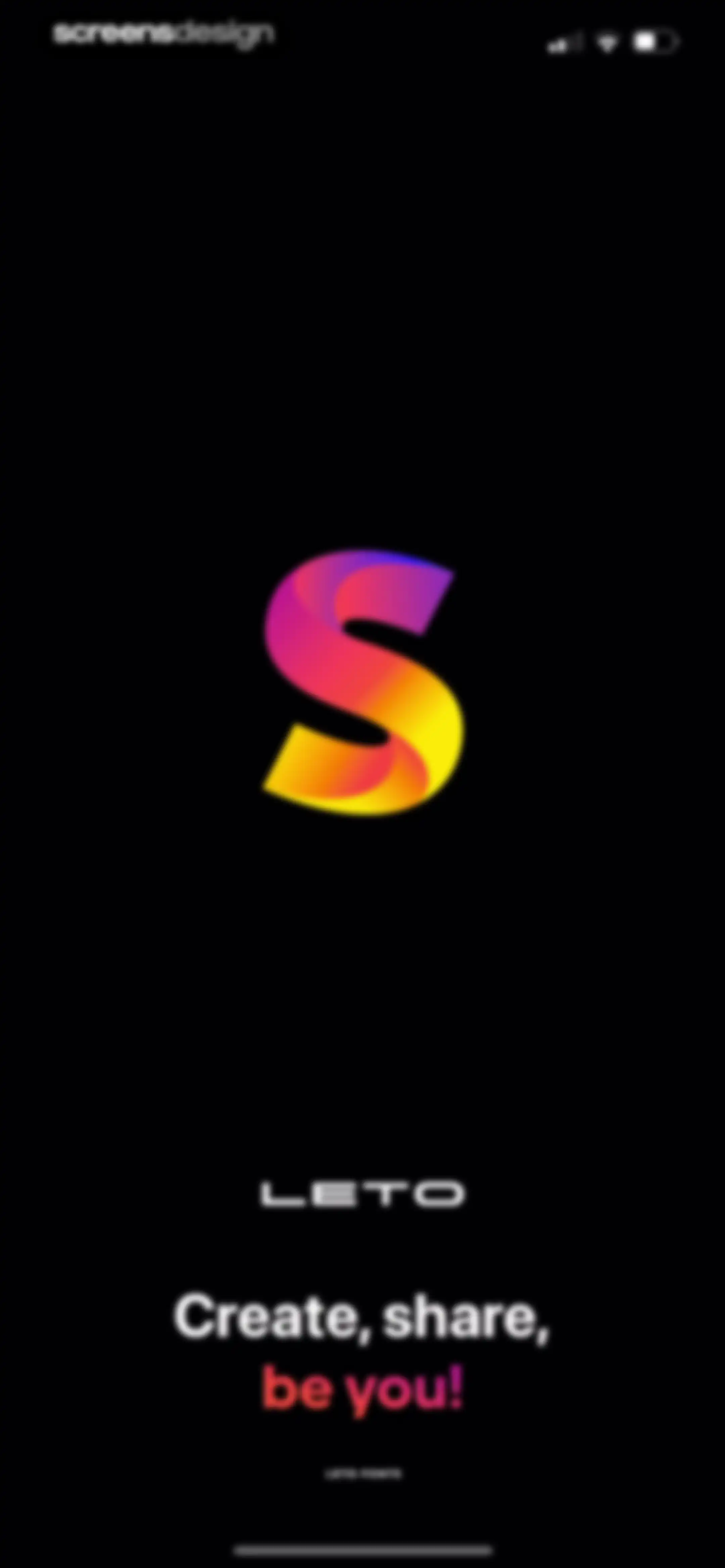 Leto: Font for Instagram Story screen 1