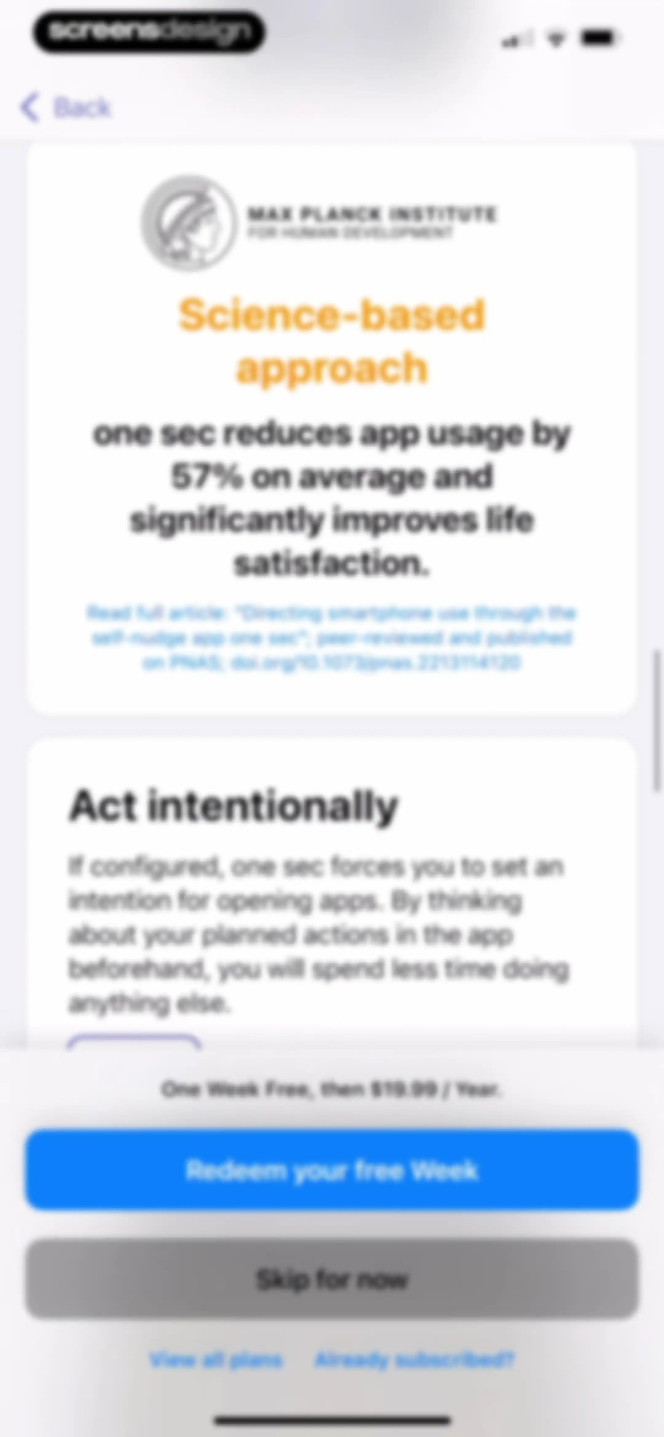 one sec | screen time + focus screen 13