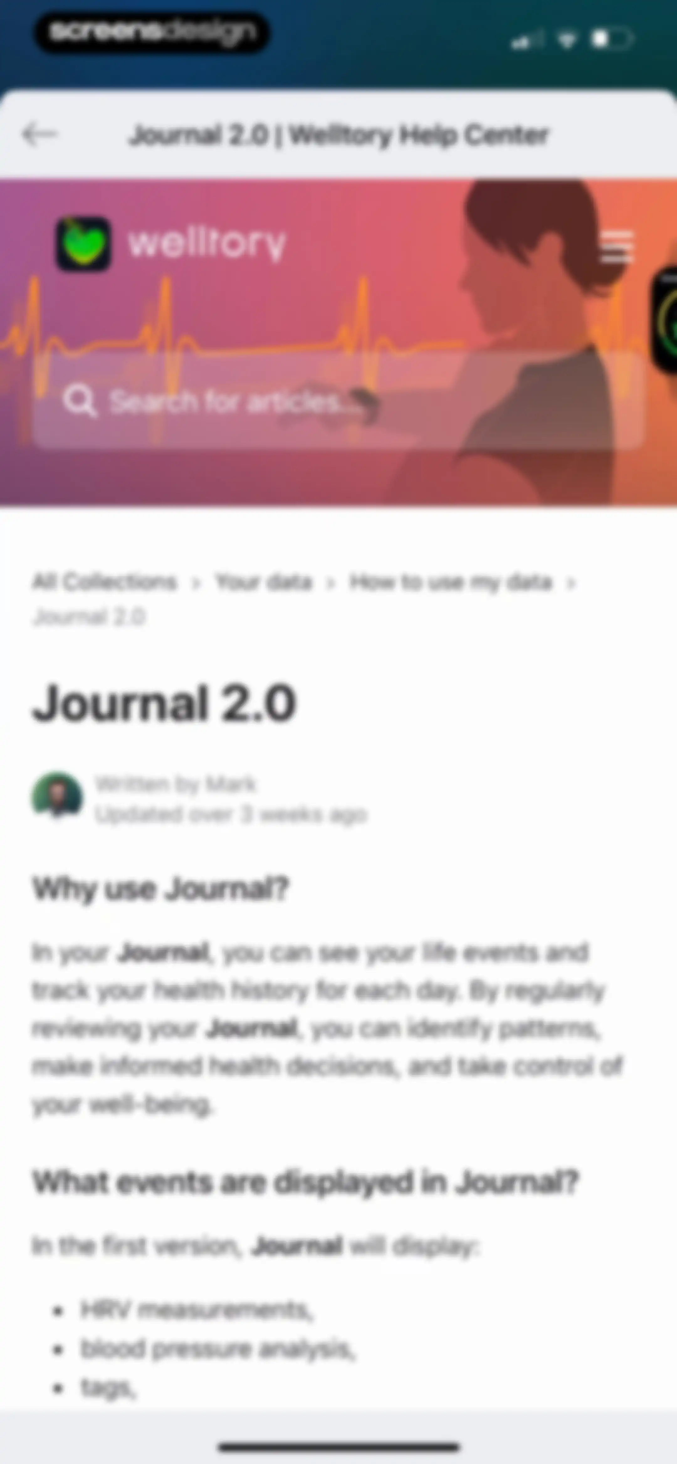 Welltory: Health, Heart Rate screen 96