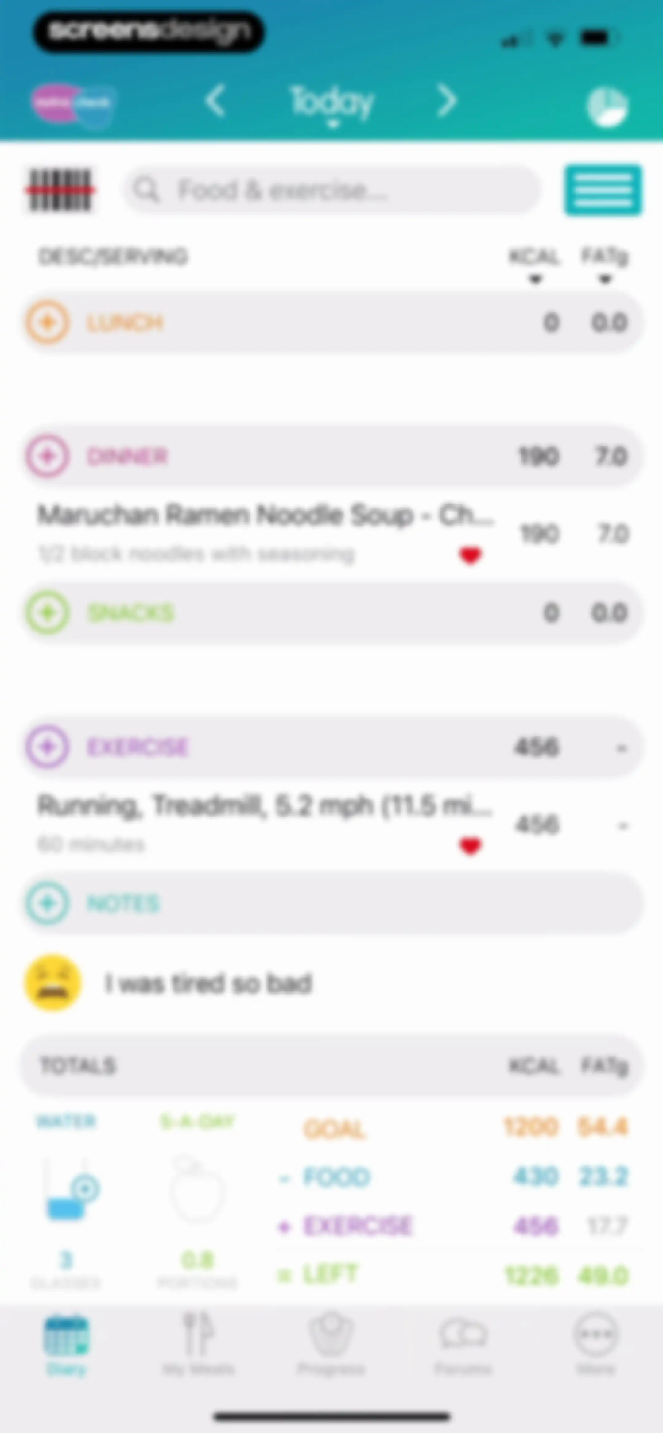 Calorie Counter + screen 78