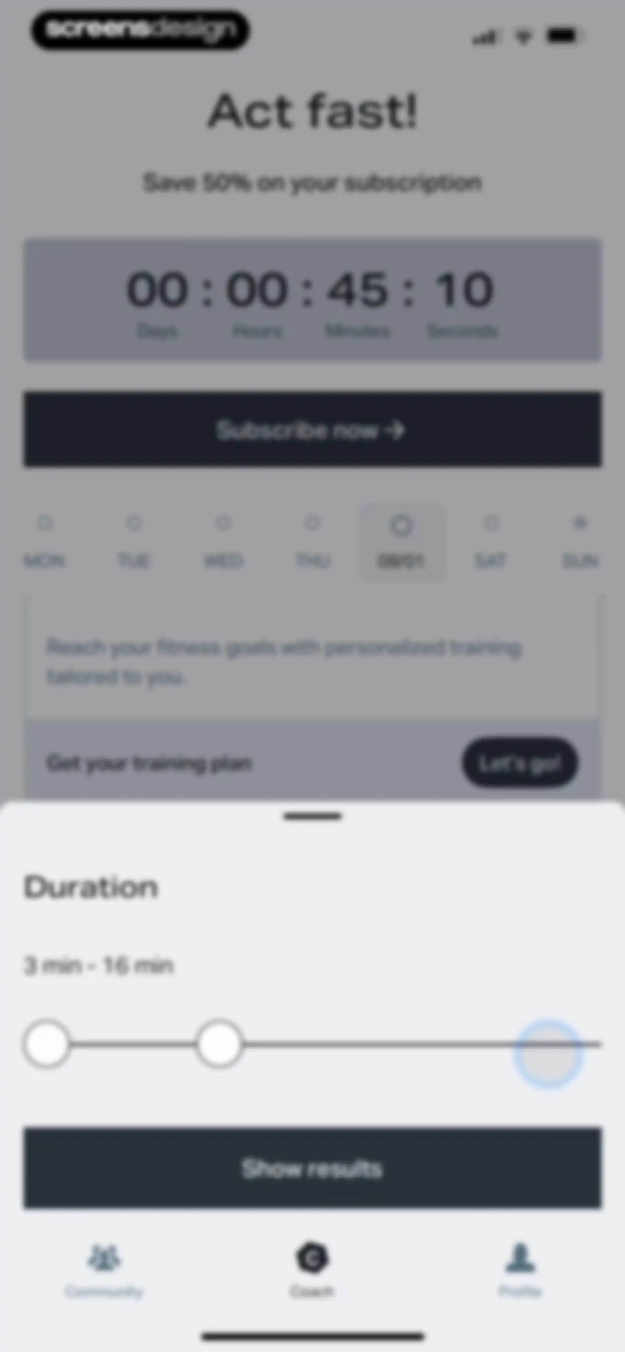 Freeletics: Workouts & Fitness screen 106