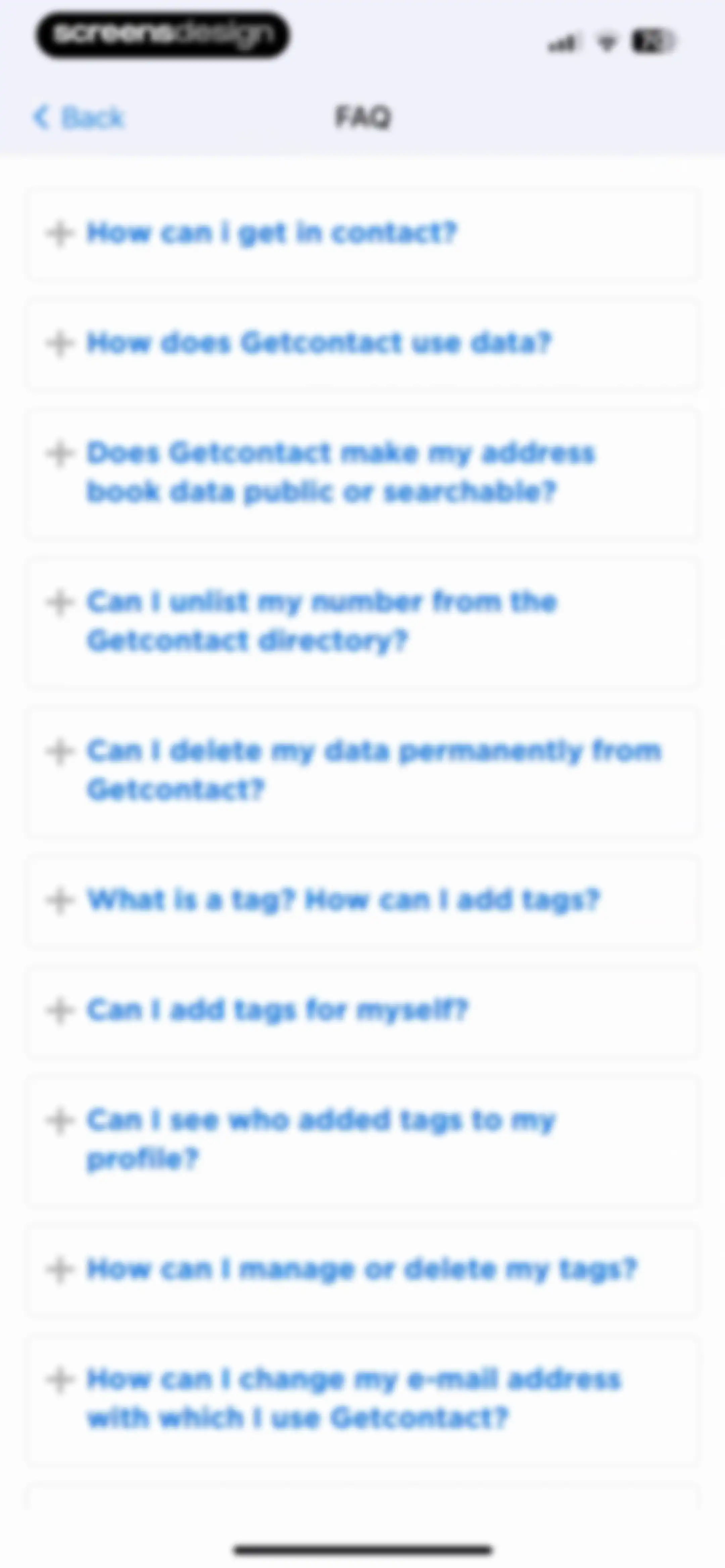 Getcontact screen 85