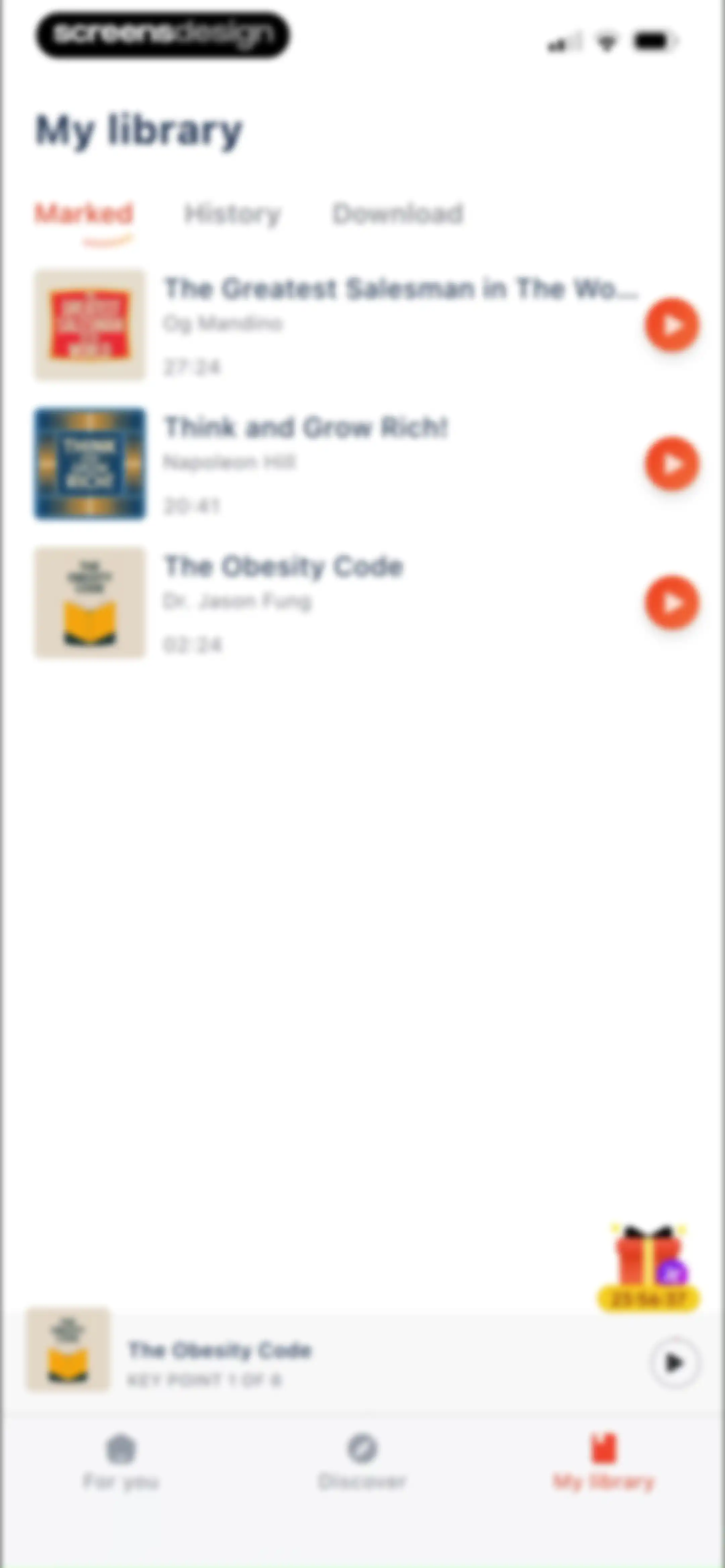 BookCast: 15-Minute Insights screen 55