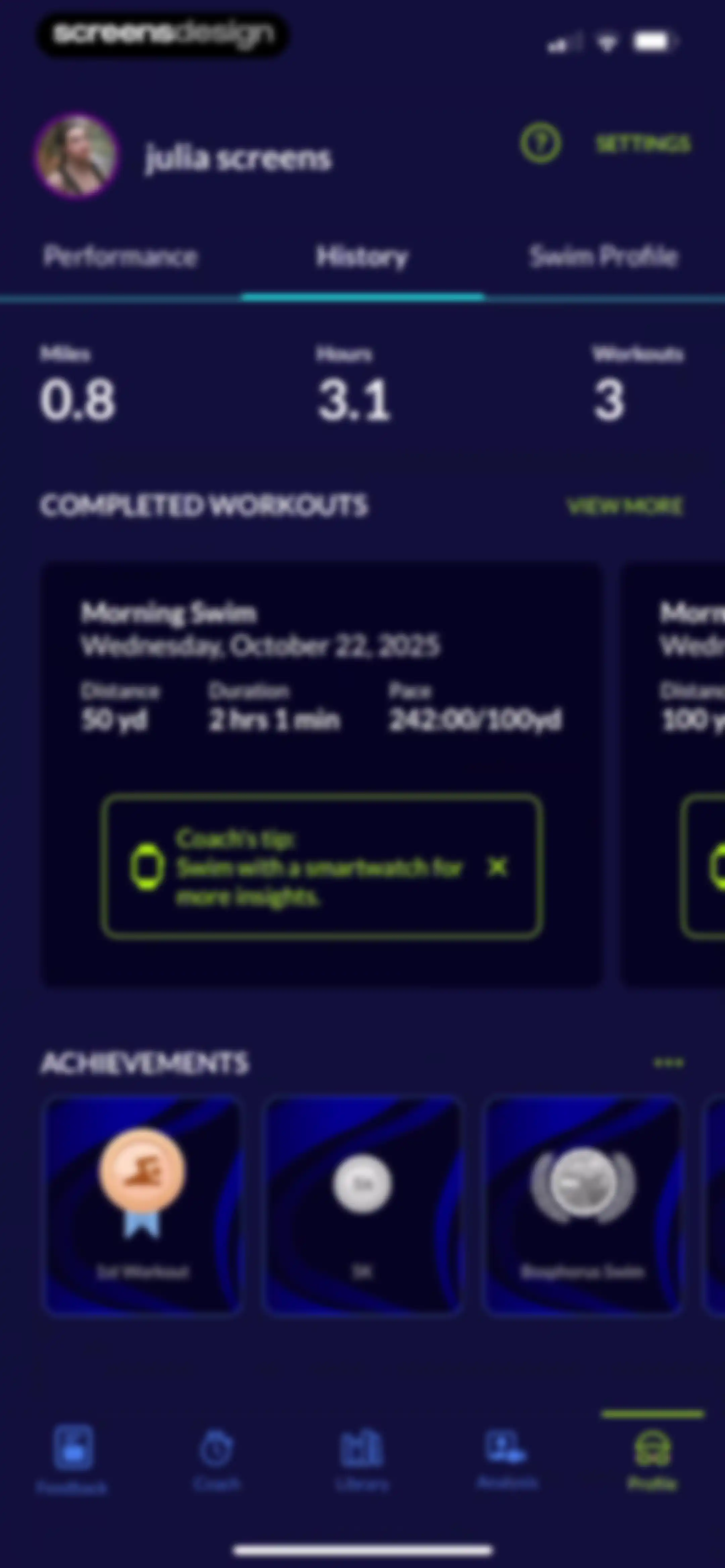 MySwimPro: #1 Swim Workout App screen 165