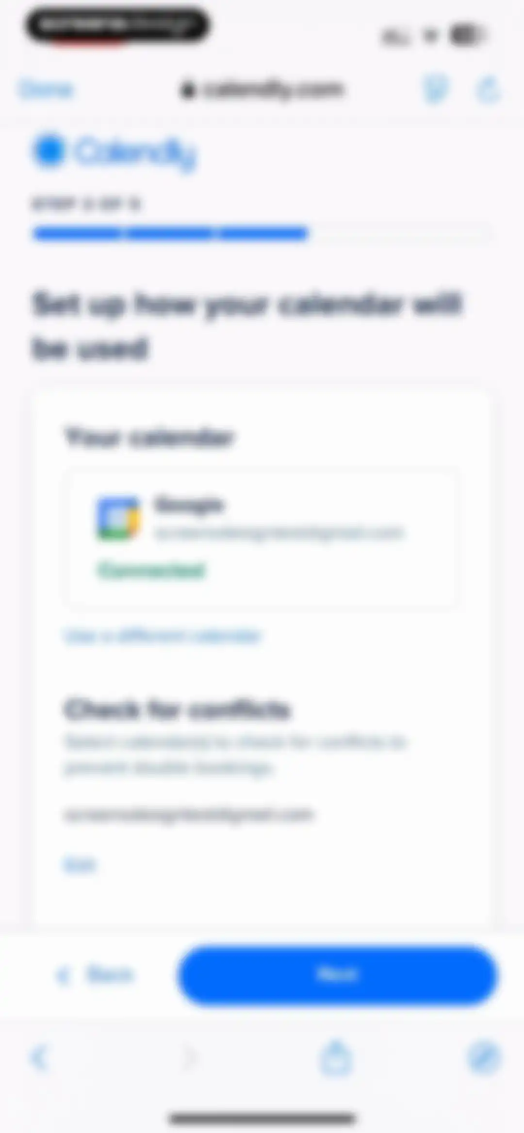 Calendly Mobile screen 12