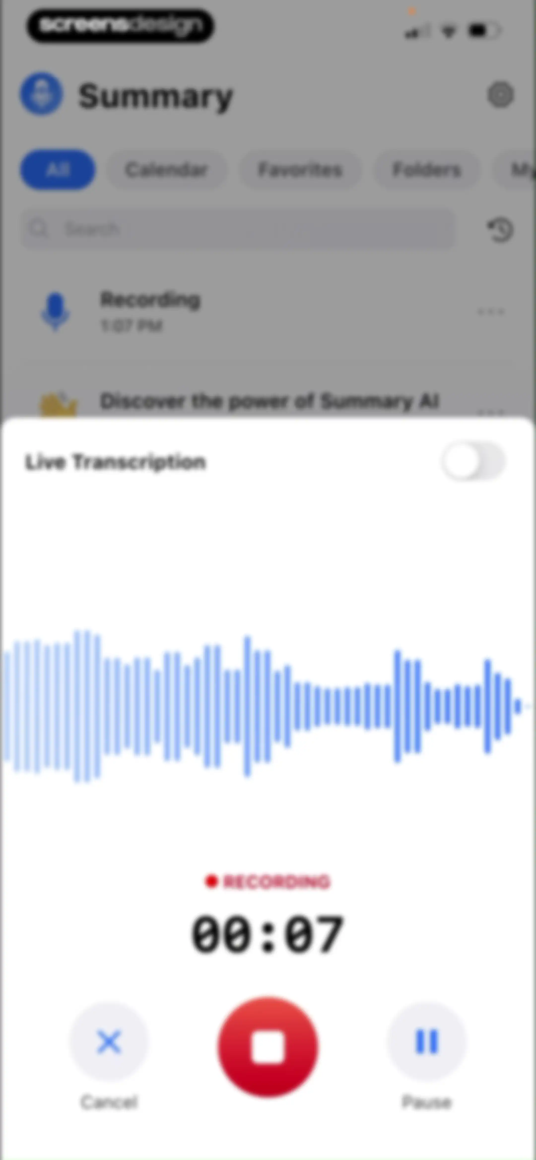 Summary - AI Note Taker screen 33