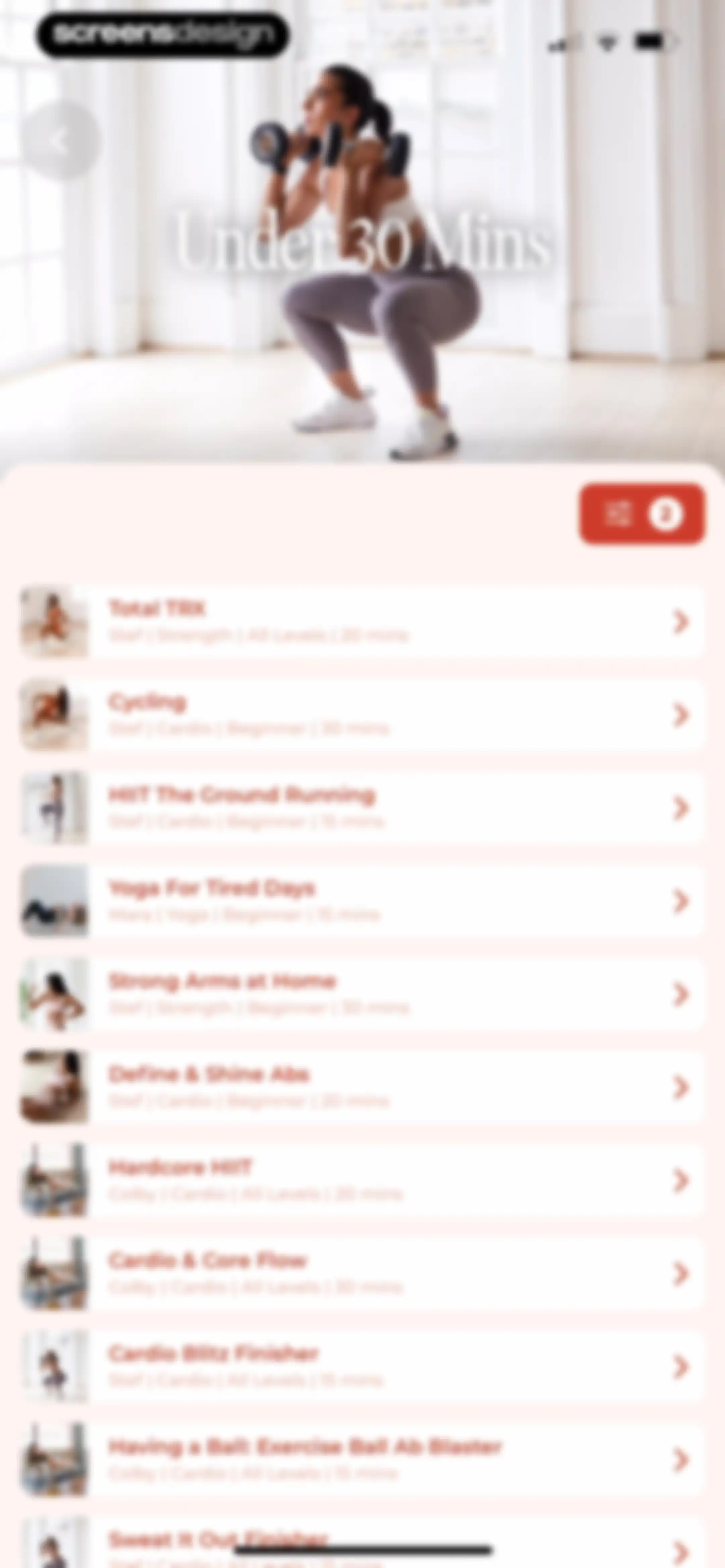 WeGLOW: Home Workout for Women screen 140