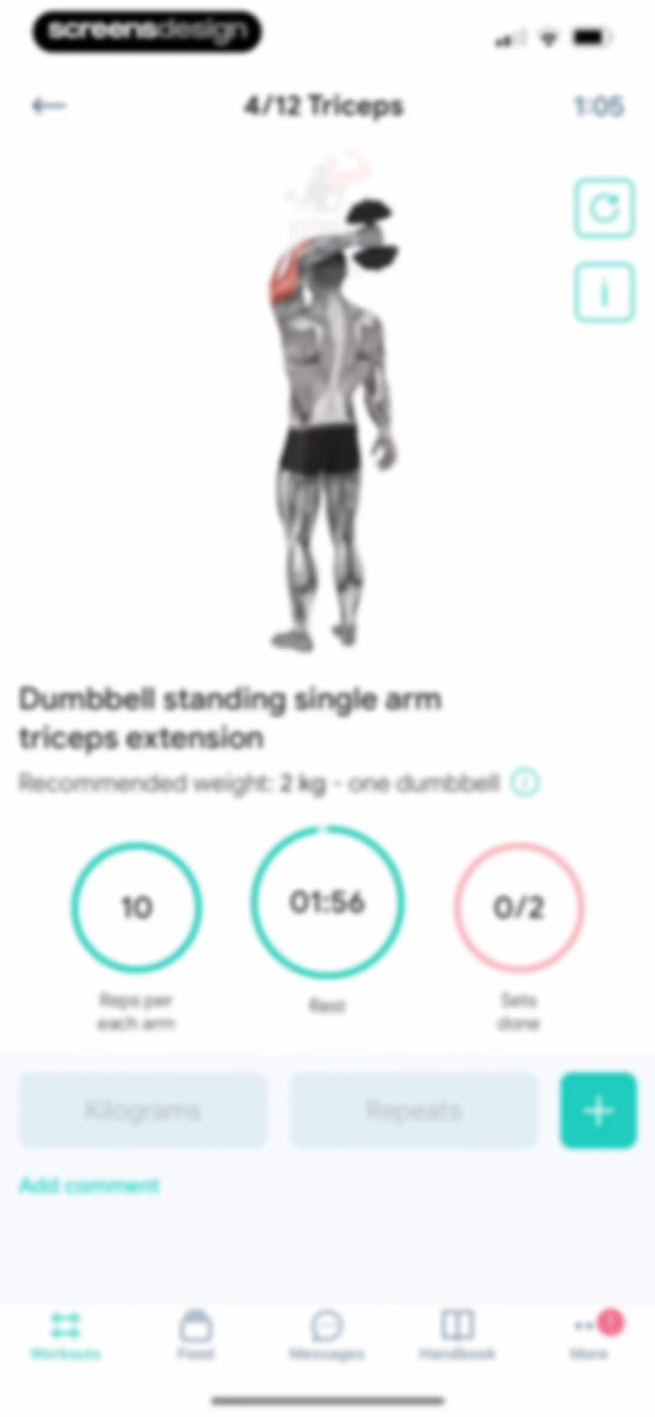 Fitness App: Gym Workout Plan screen 56