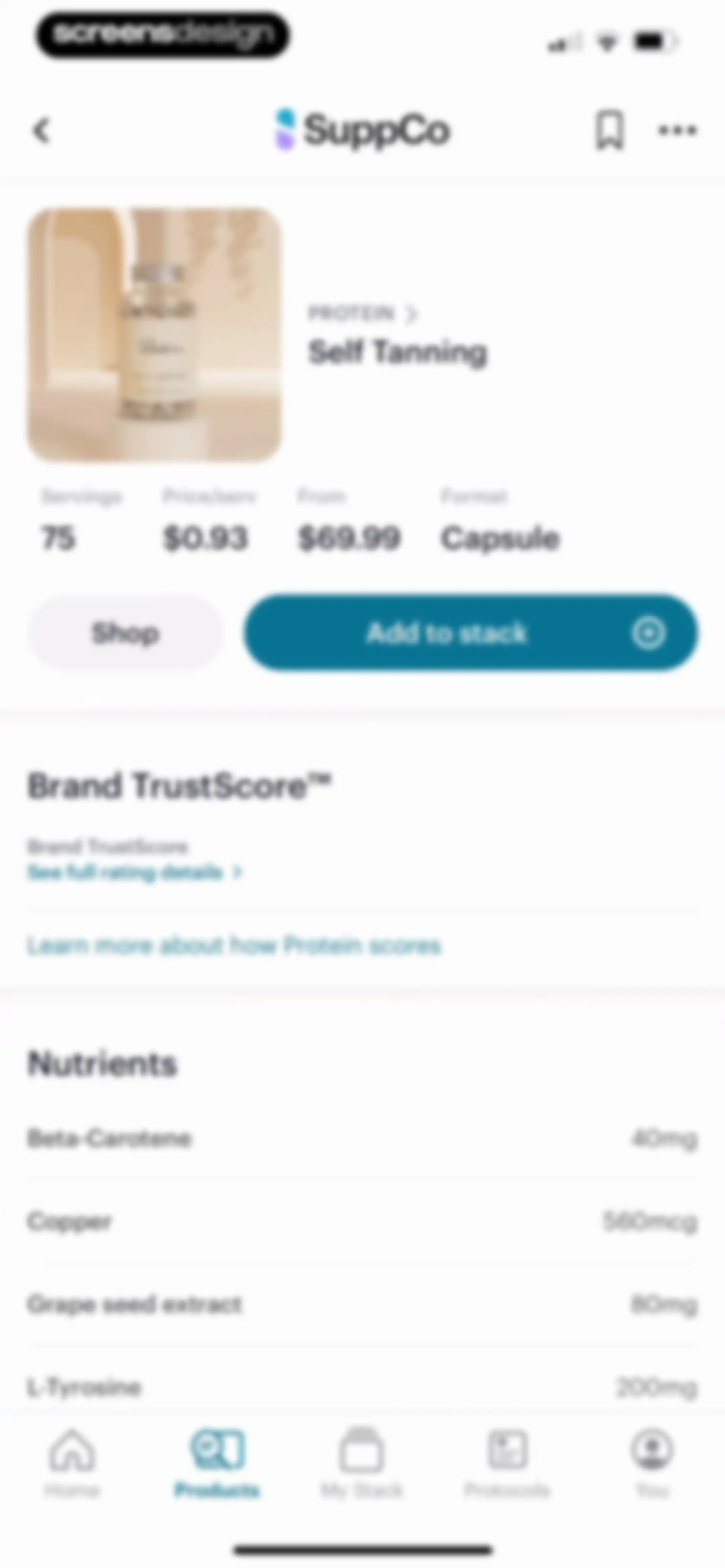 SuppCo: Supplement Scanner screen 81