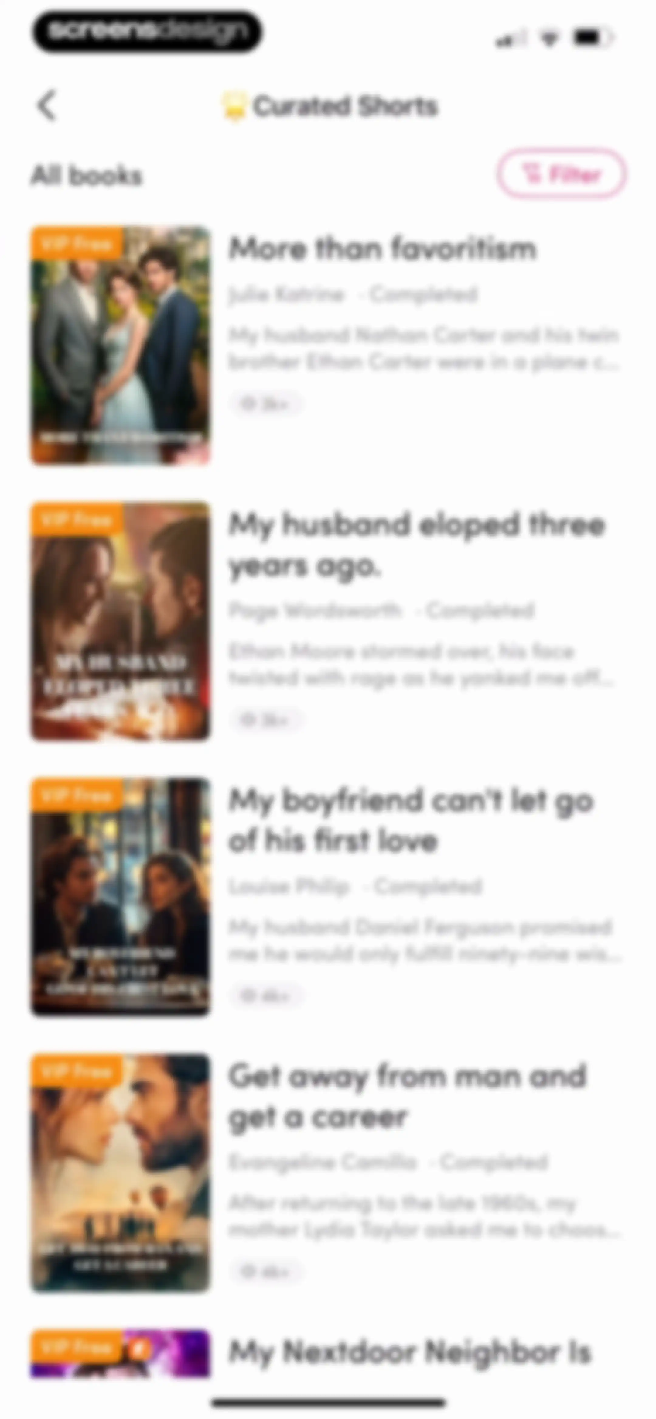 My Fiction: Stories & Novels screen 66