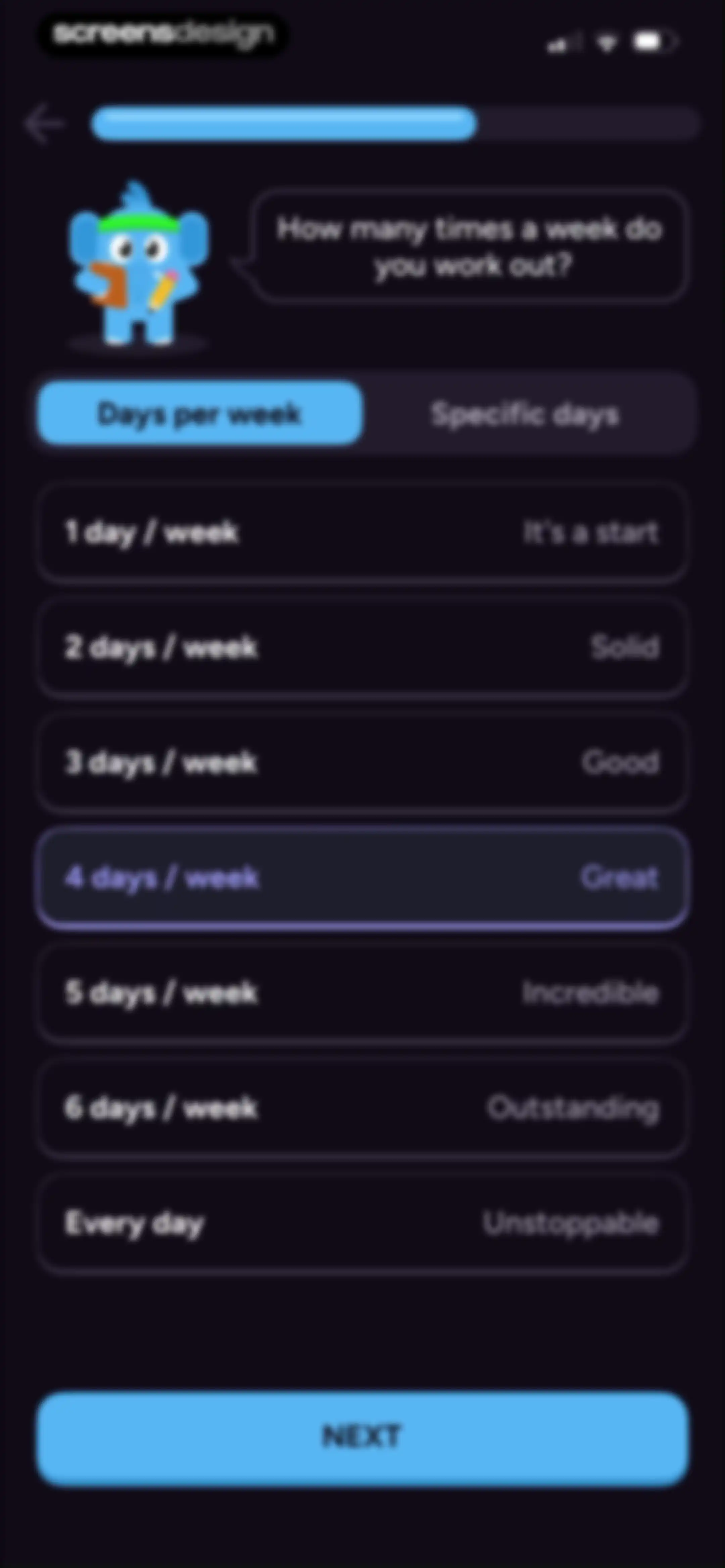 Liftoff - Ranked Gym Workouts screen 43