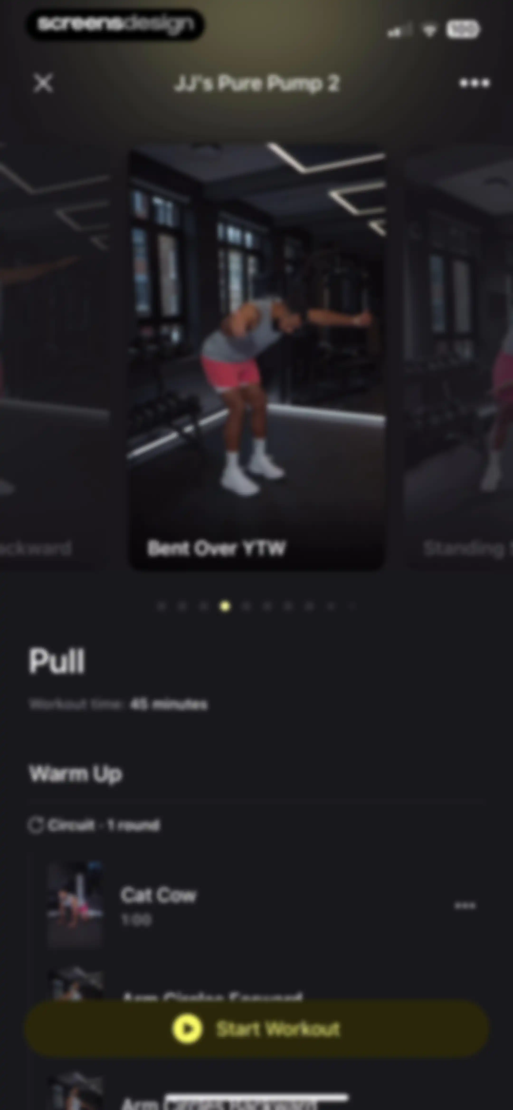 Peloton Strength+ screen 41