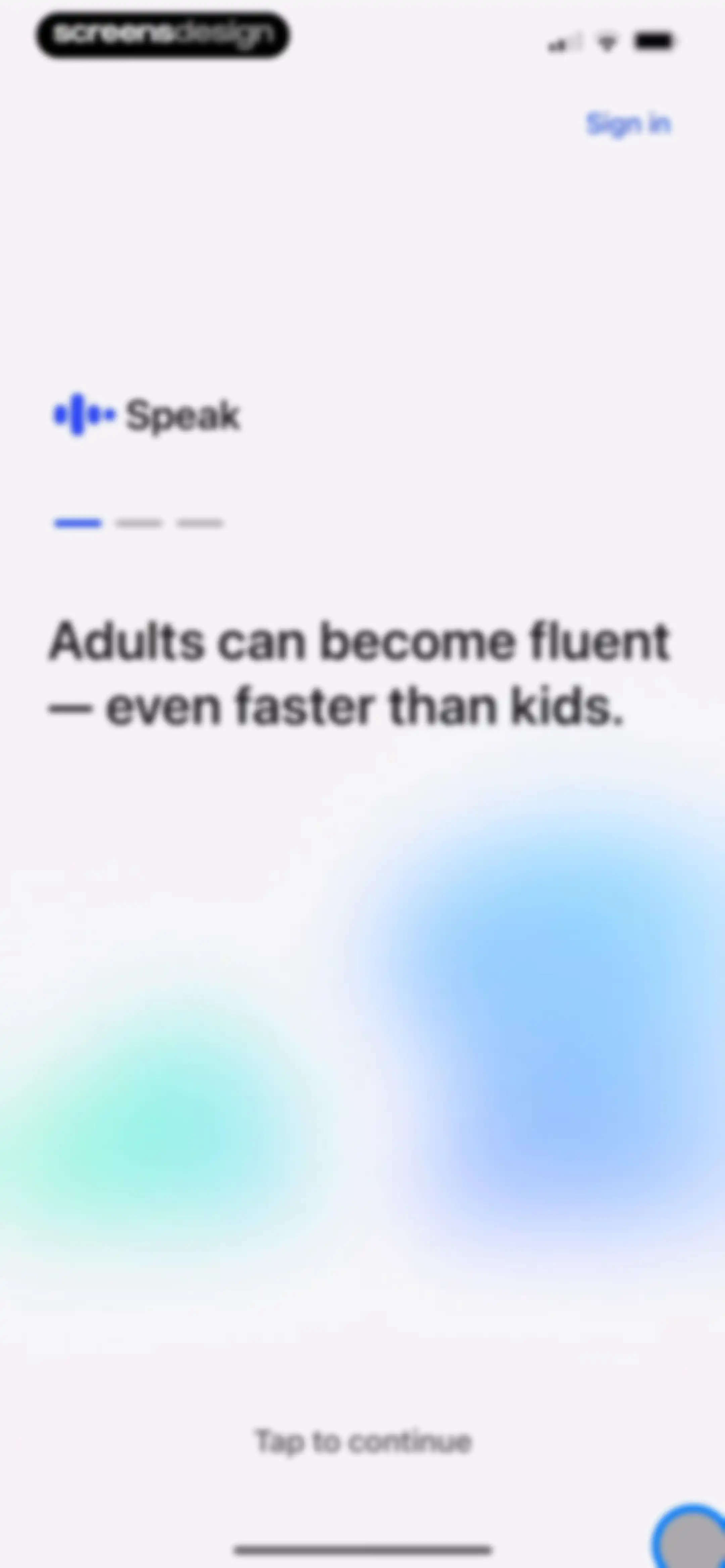 Speak: Language Learning screen 3