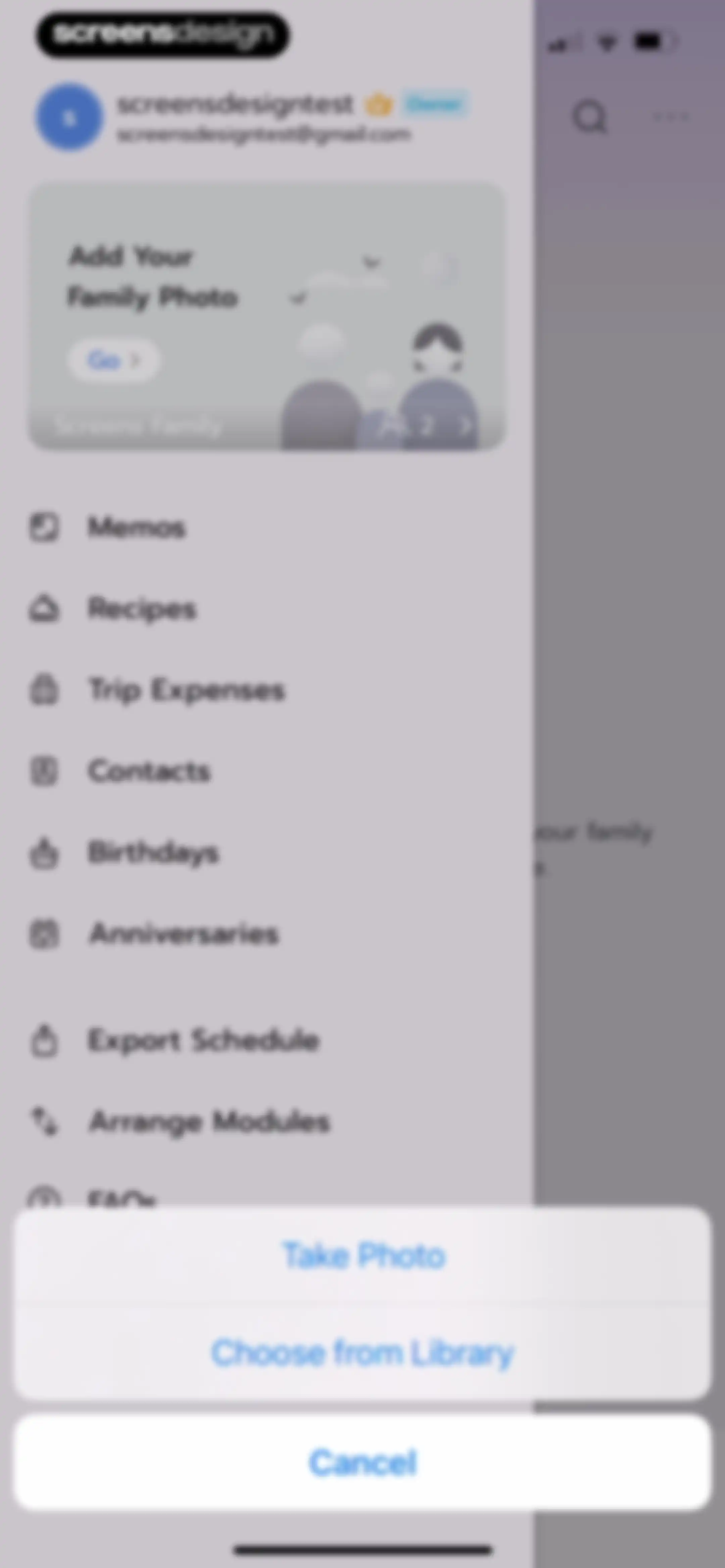 Shared Family Calendar: FamCal screen 87