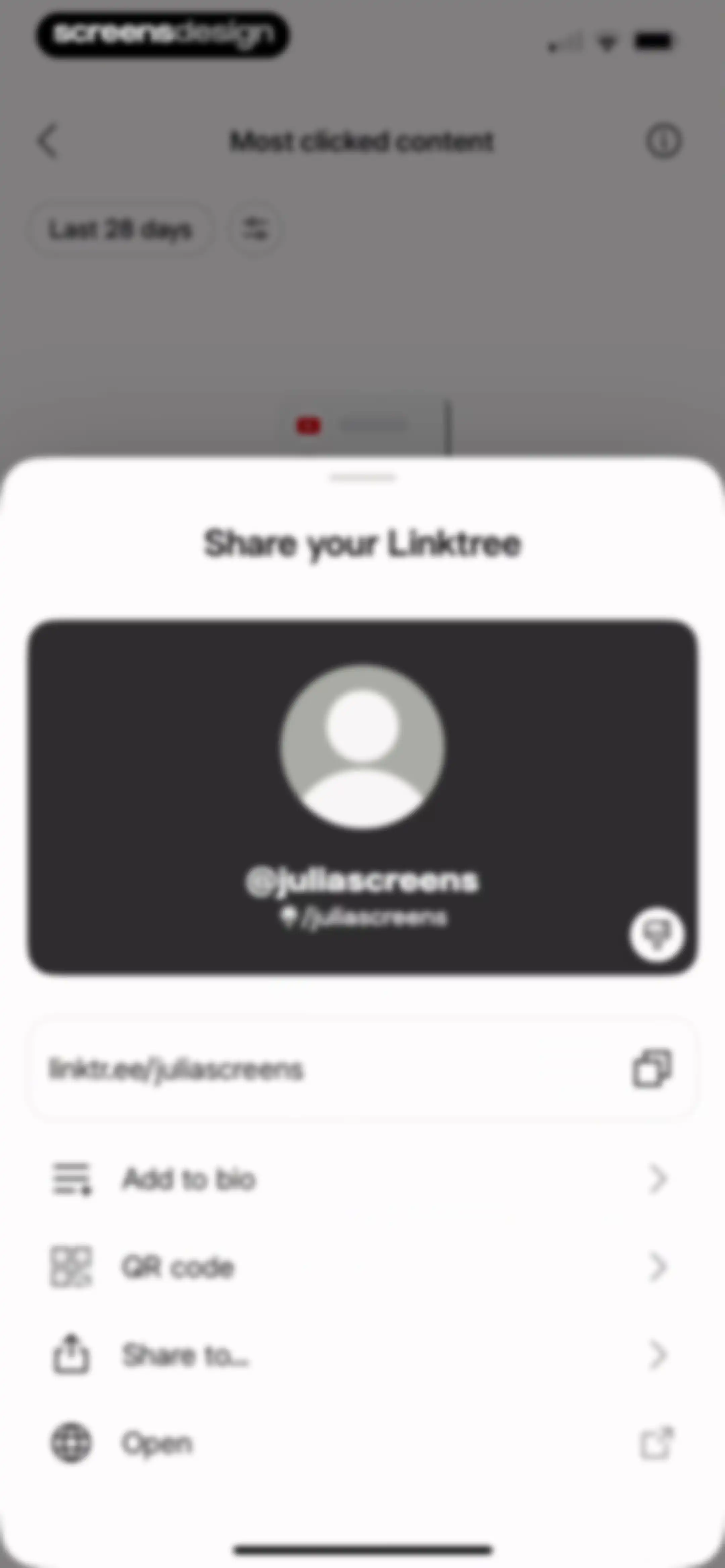Linktree: Link in Bio Creator screen 40