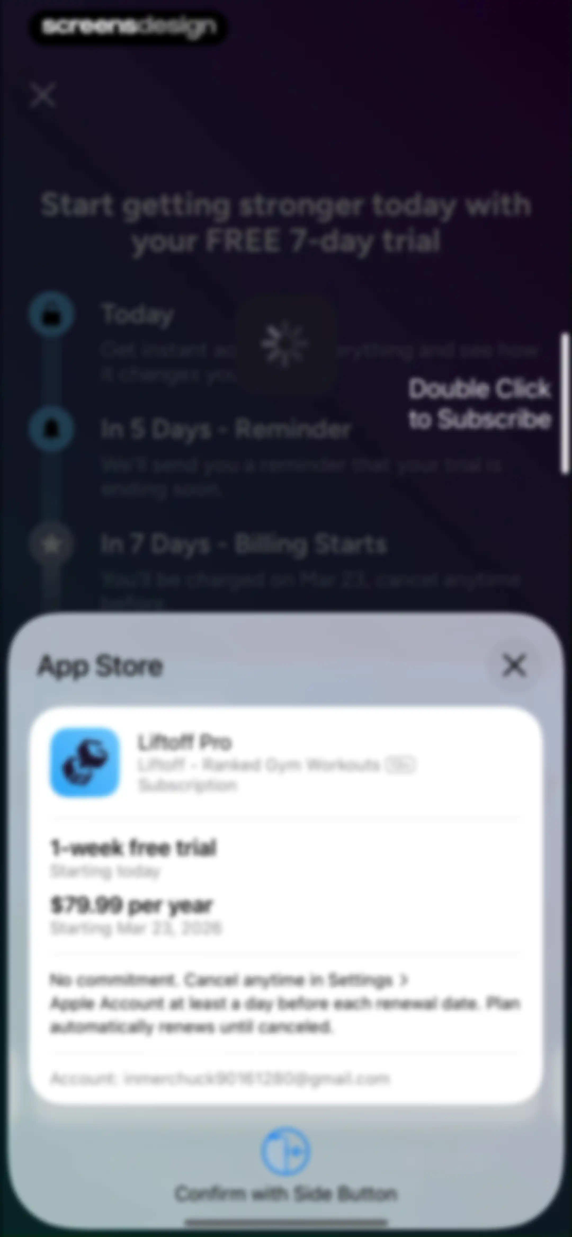 Liftoff - Ranked Gym Workouts screen 63